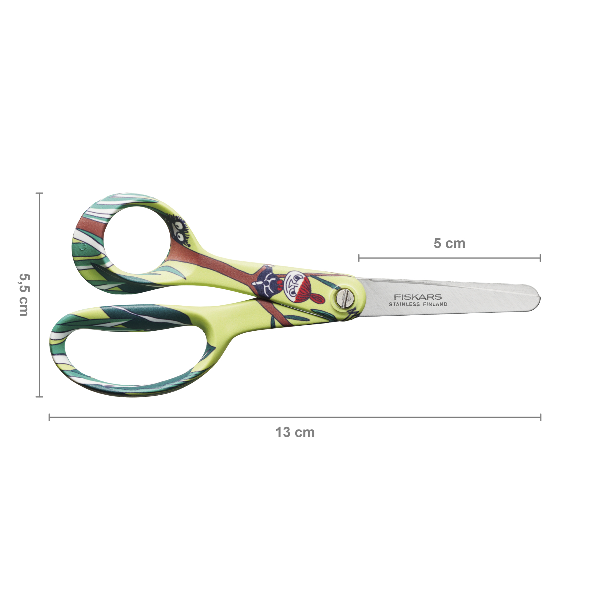 Fiskars 1067192 Moomin Nożyczki dziecięce, leworęczne, Little My (Mała Mi)