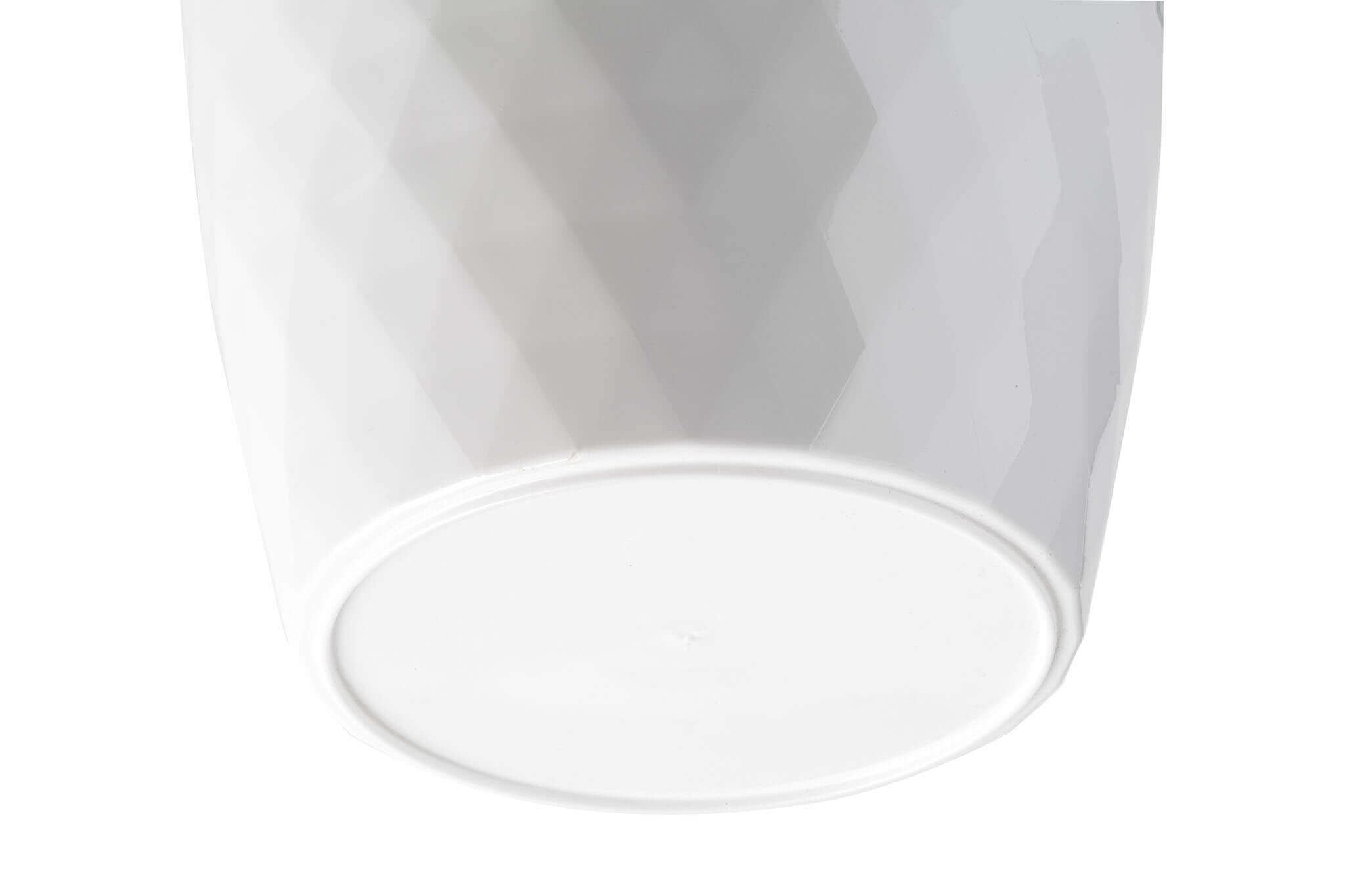 Doniczka na kwiaty z podstawką Amily 30 cm, biała