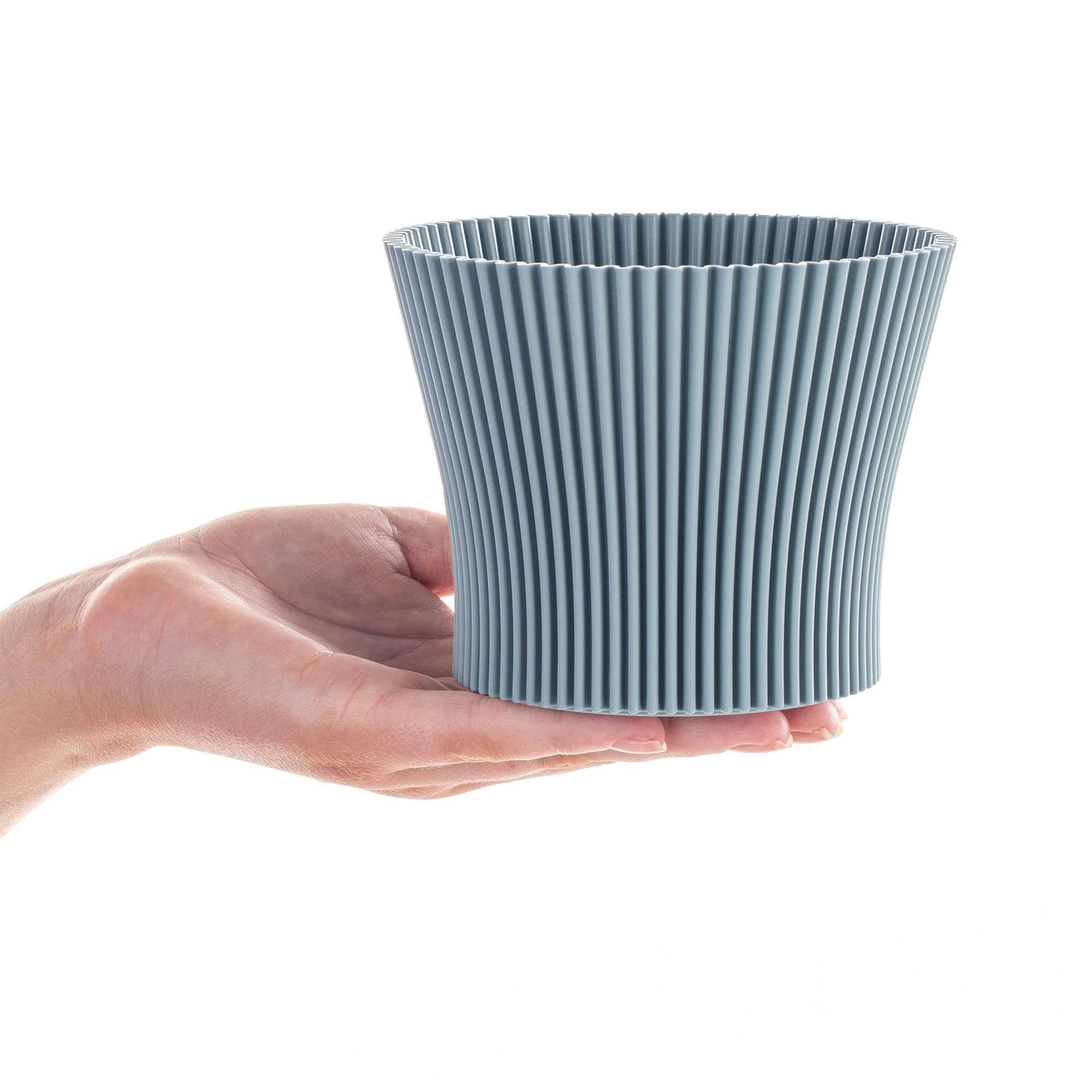 Doniczka na kwiaty Estrela 14cm błękitny