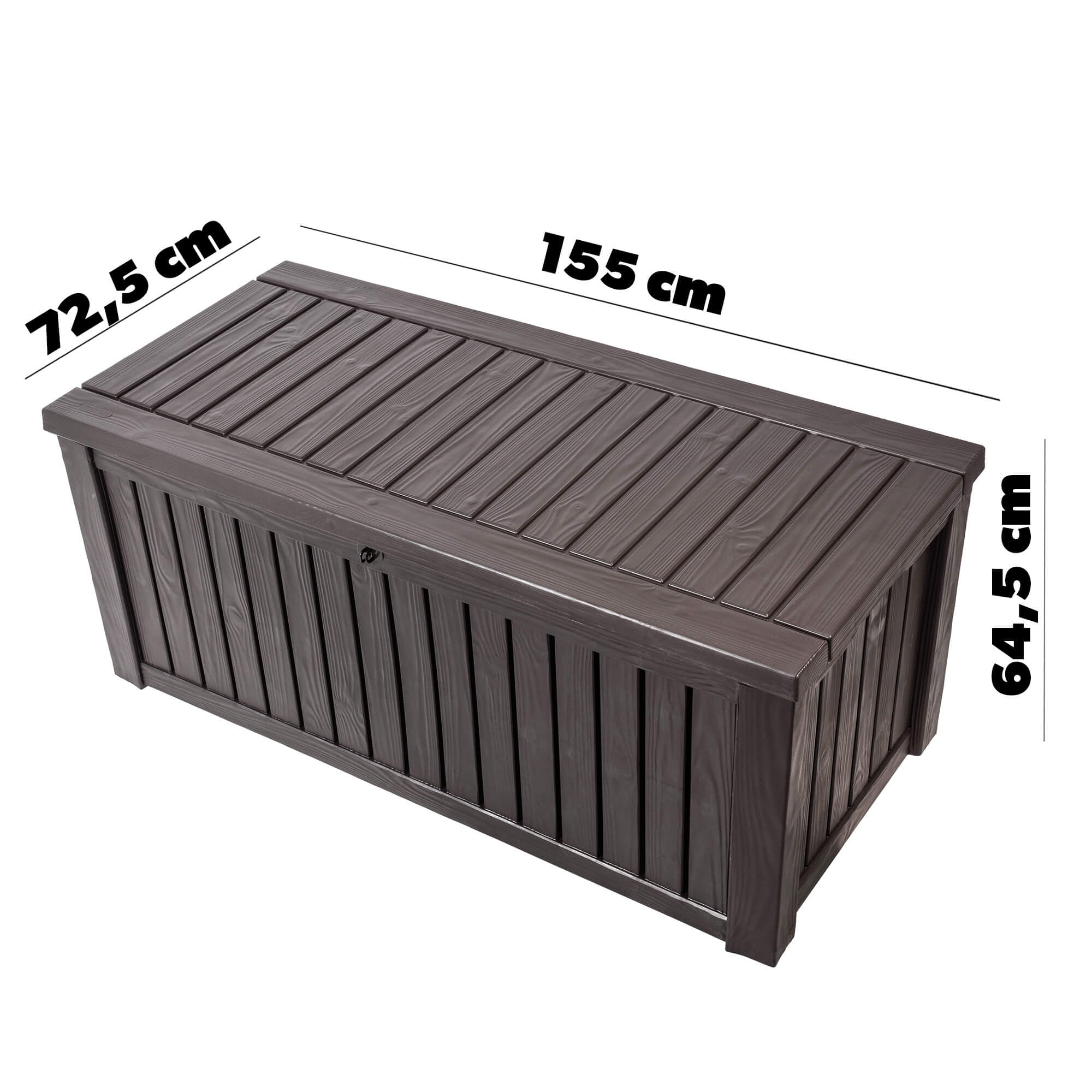 Skrzynia ogrodowa Keter Rockwood Storage Box 570L, brąz