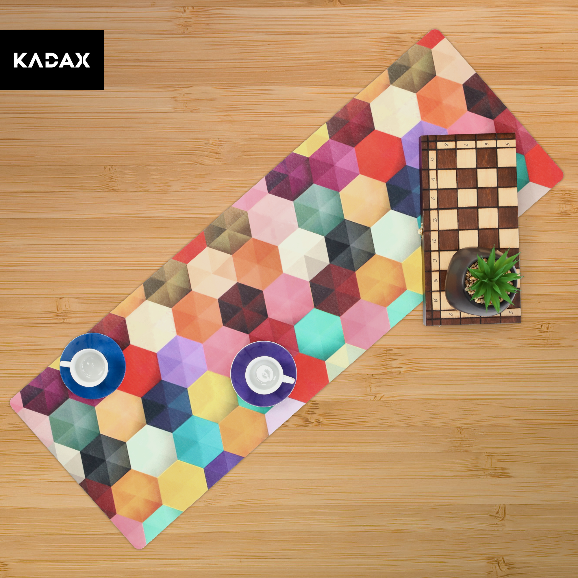 Bieżnik na stół Agello 94 x 32 cm, geometryczny