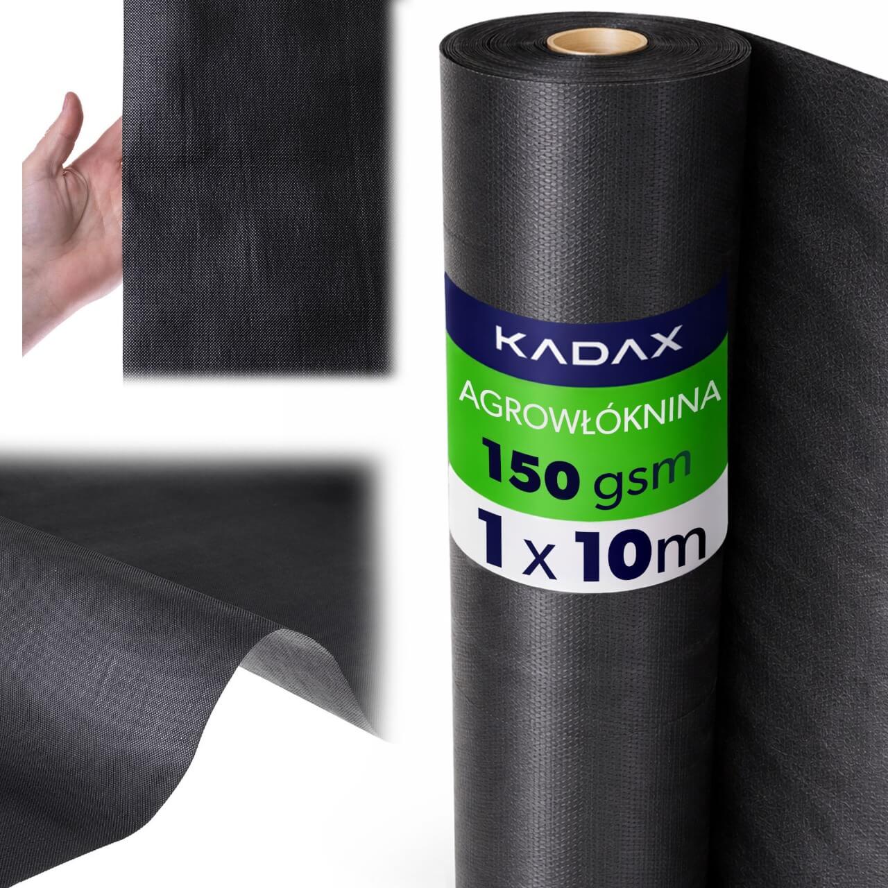 Agrowłóknina ogrodowa Nespoux ściółkująca 1 x 10 m 150 g/m² czarna