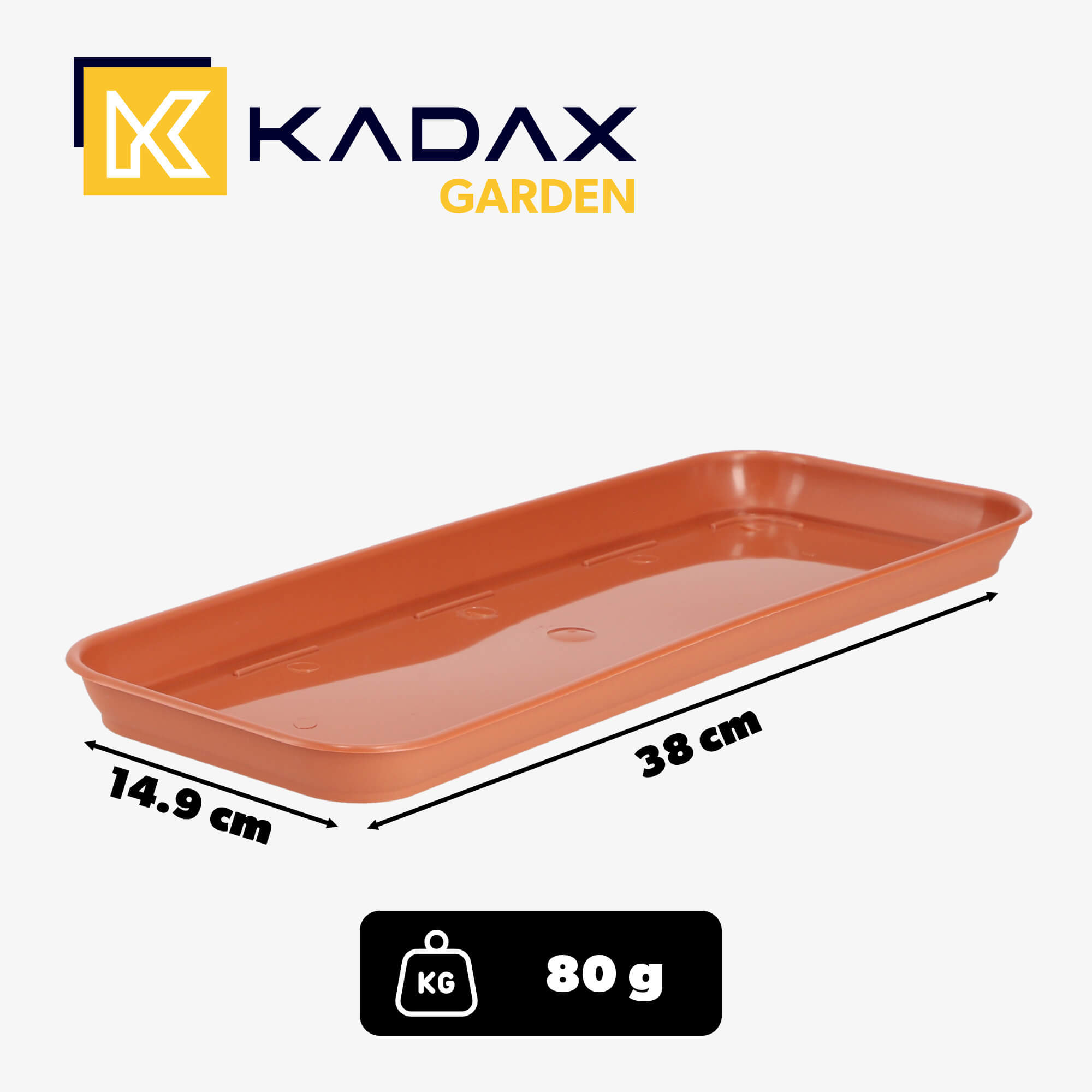 Podstawka na skrzynkę balkonową Evron 40 cm, terrakota