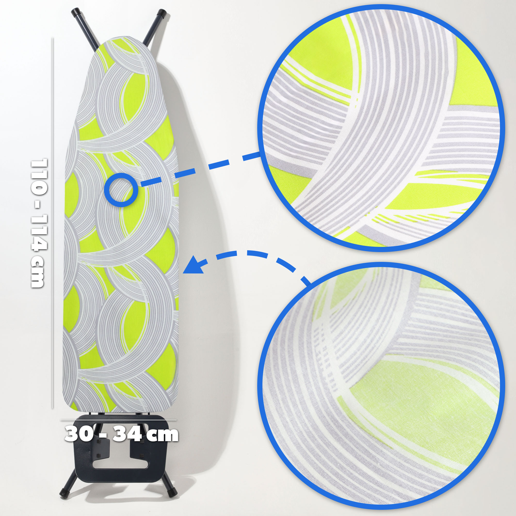 Pokrowiec na deskę do prasowania Loxton 110x30 cm