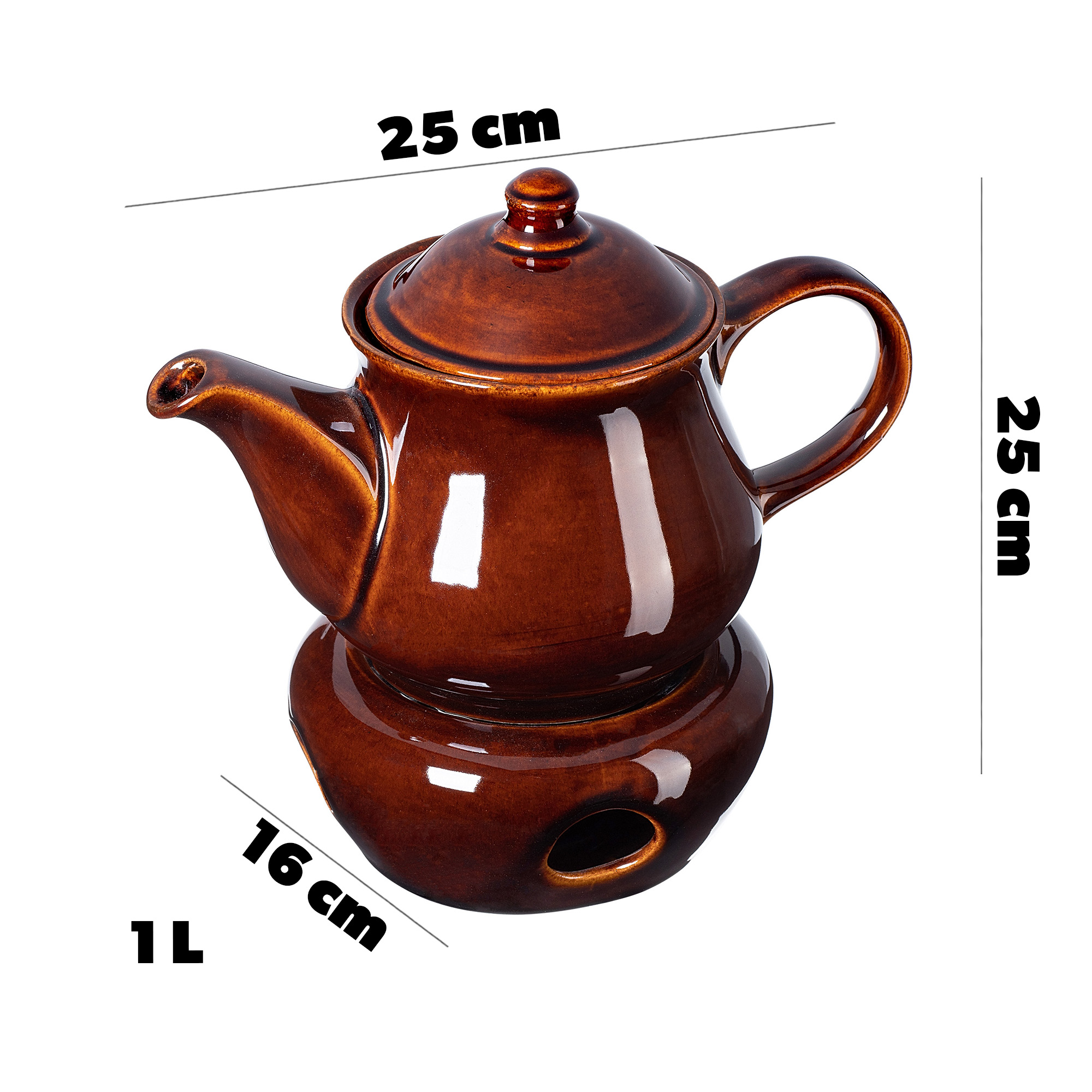 Zestaw kamionkowy do grzanego wina Olympia, z napisami