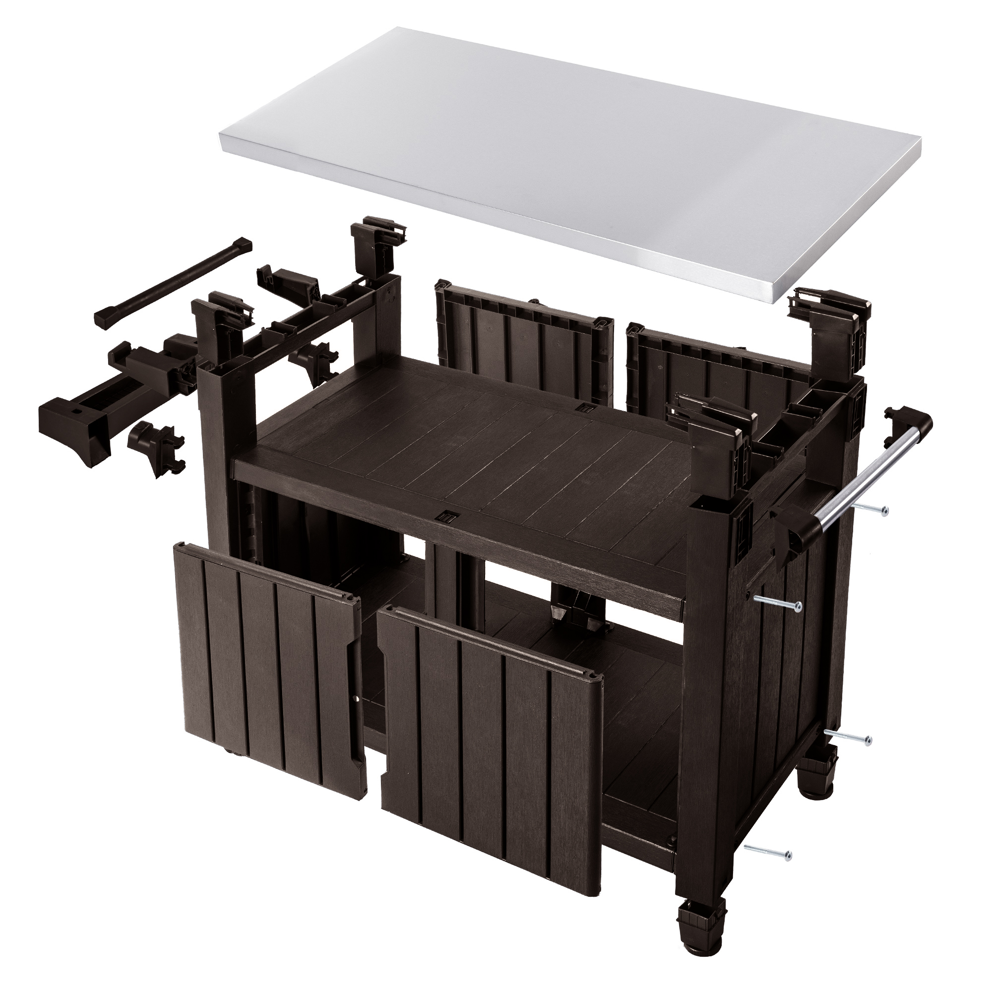Stół grillowy Keter Unity XL 134 x 88 cm, brąz
