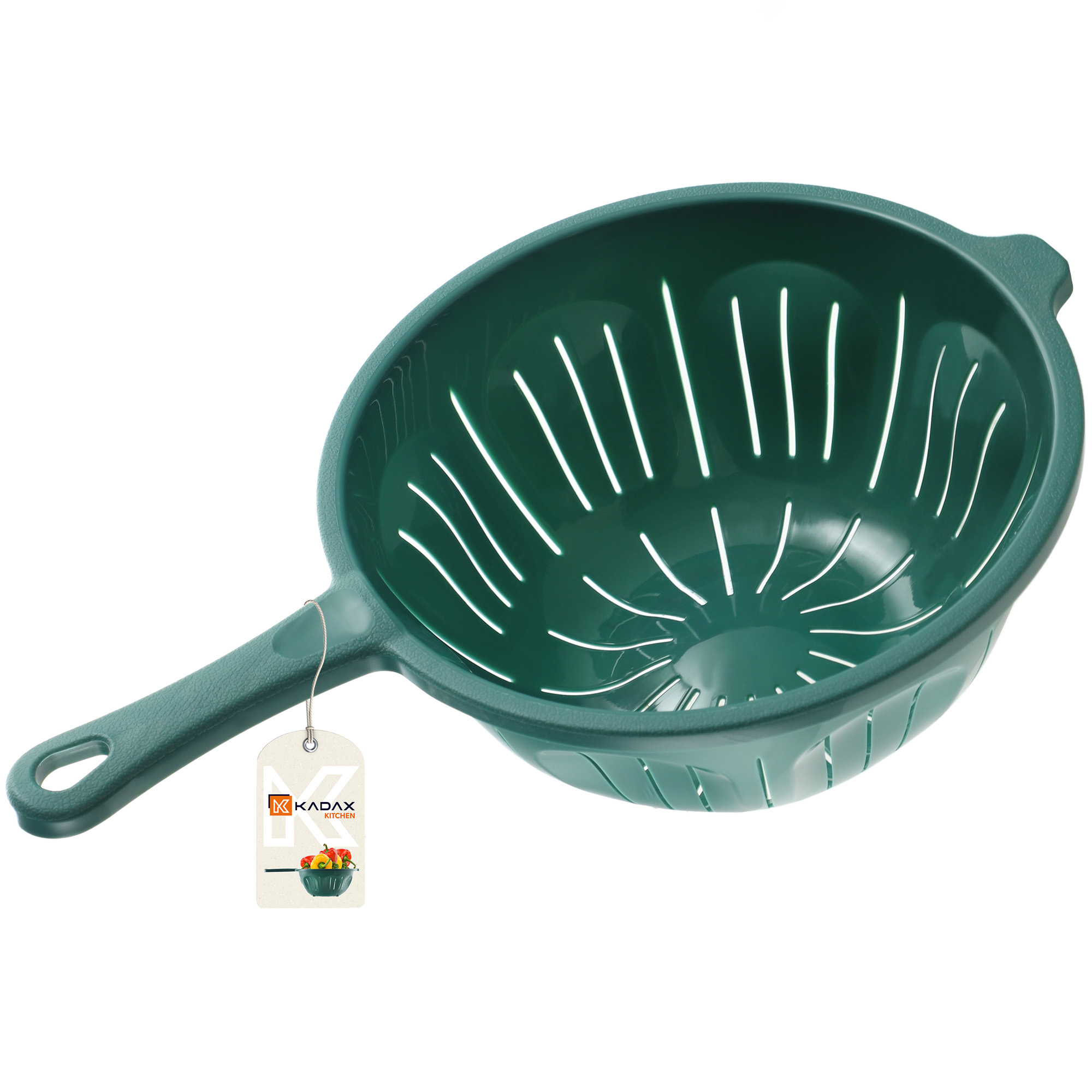 Cedzak z rączką Couto 23 cm, zielony