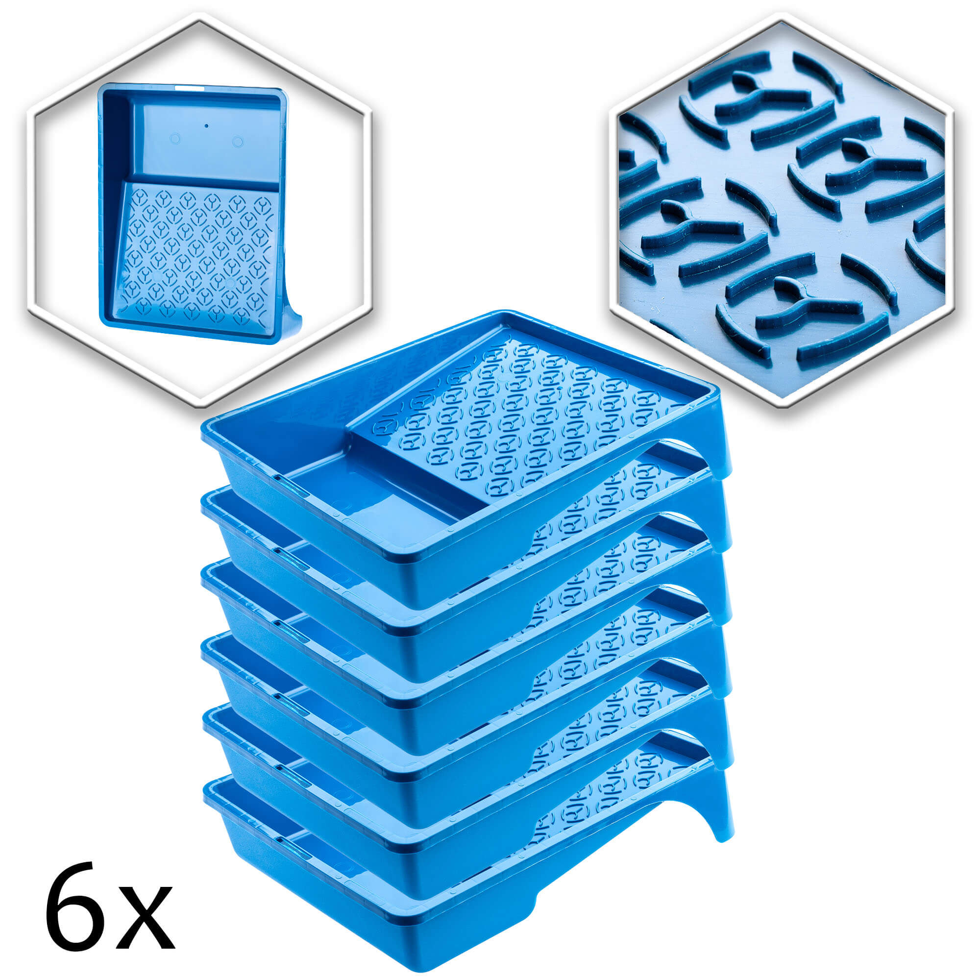 Kuweta malarska Frok 25 x 33 cm, niebieska 6 szt.