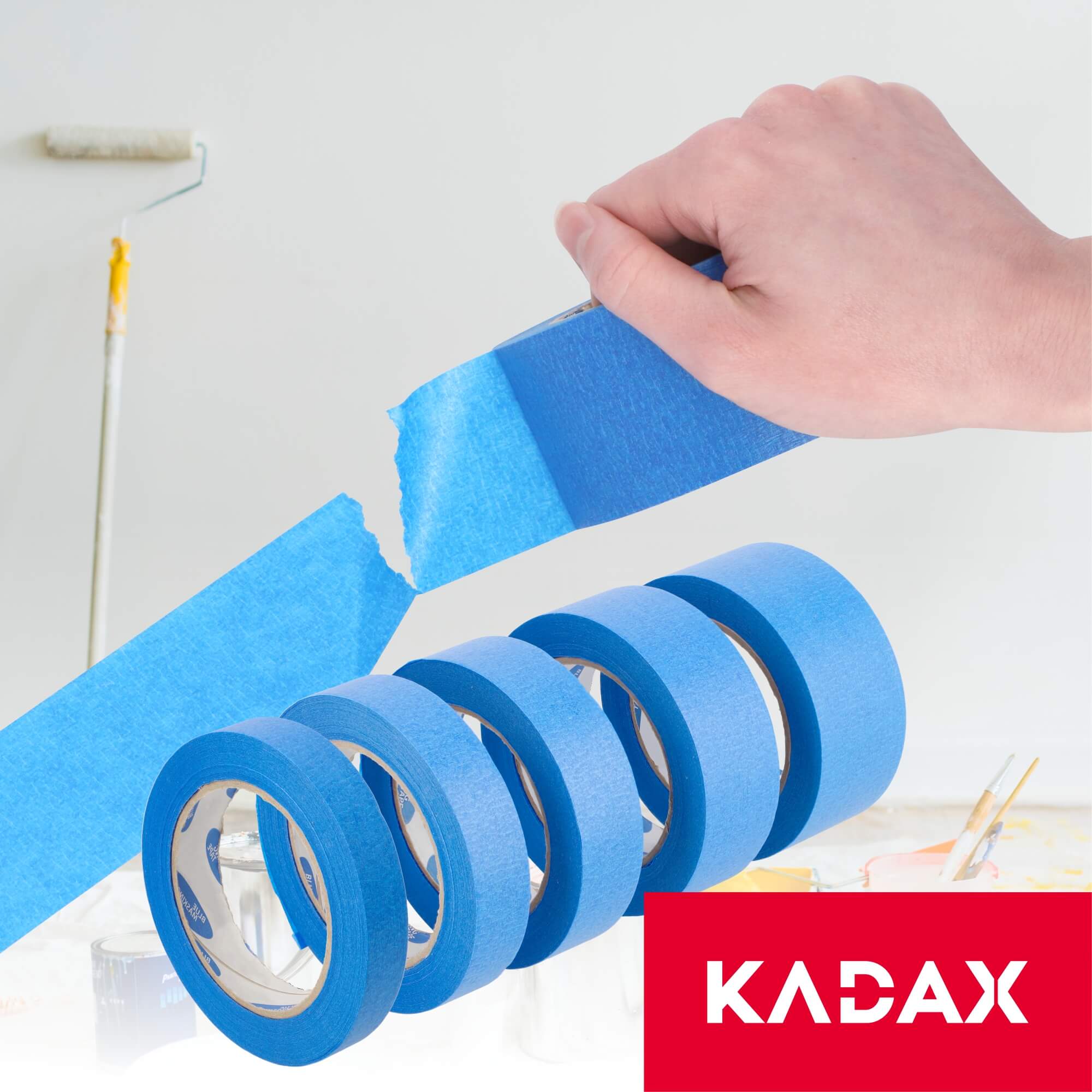 Taśma malarska Drosi zabezpieczająca 25 mm x 50 m