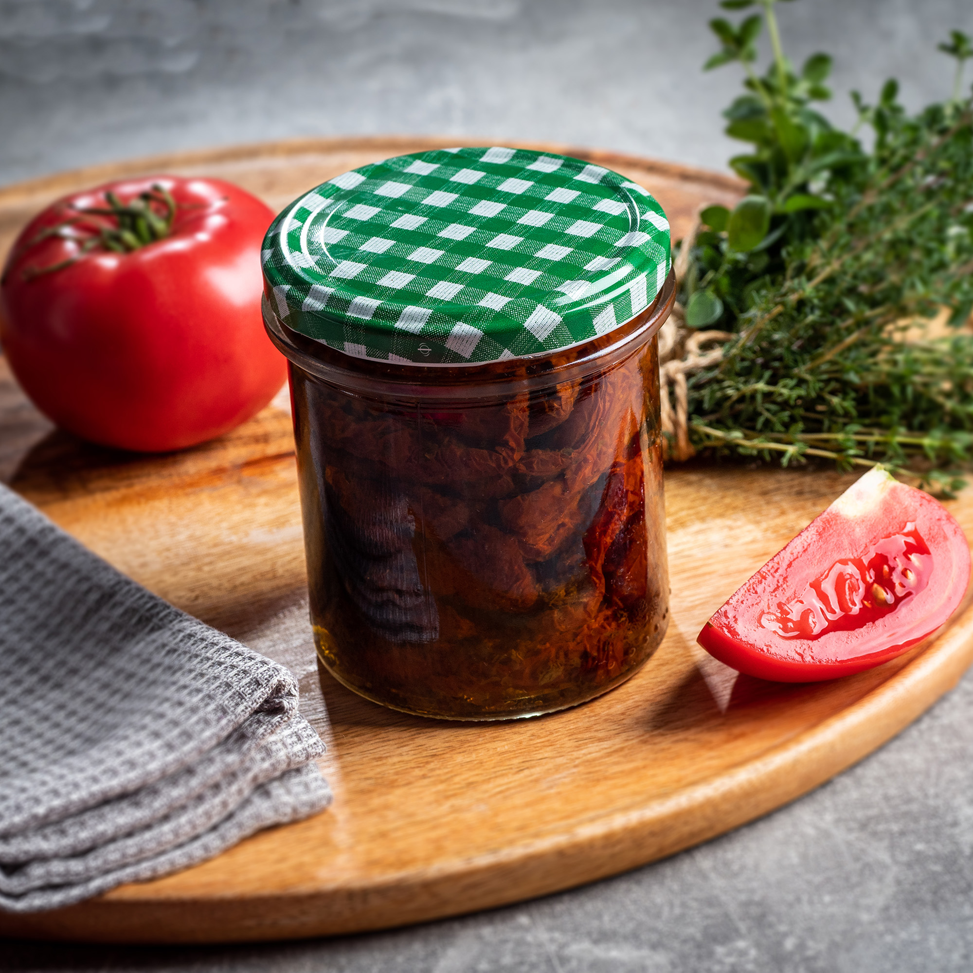 Słoiki na przetwory Avila 350ml 100szt 82mm + wieczka "Mix warzyw"