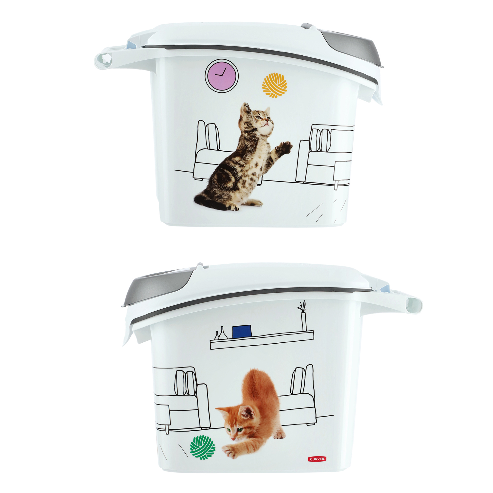 Pojemnik na karmę dla kota Curver Pet Life 15L