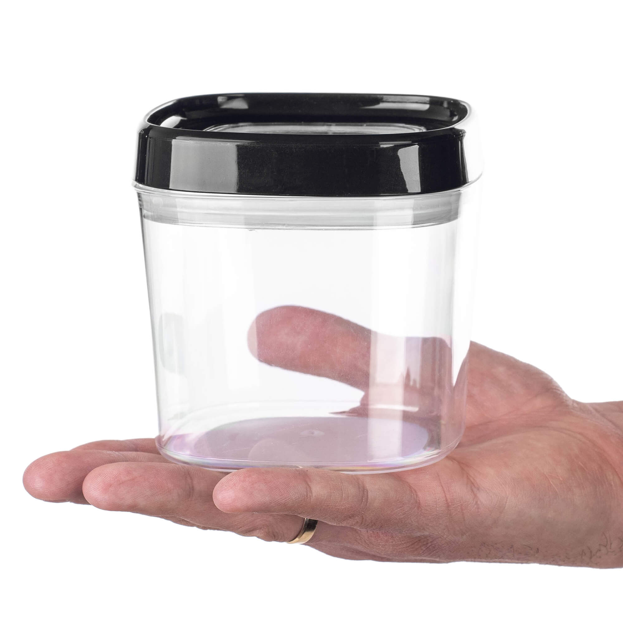 Pojemnik kwadratowy Duna 600 ml, czarny