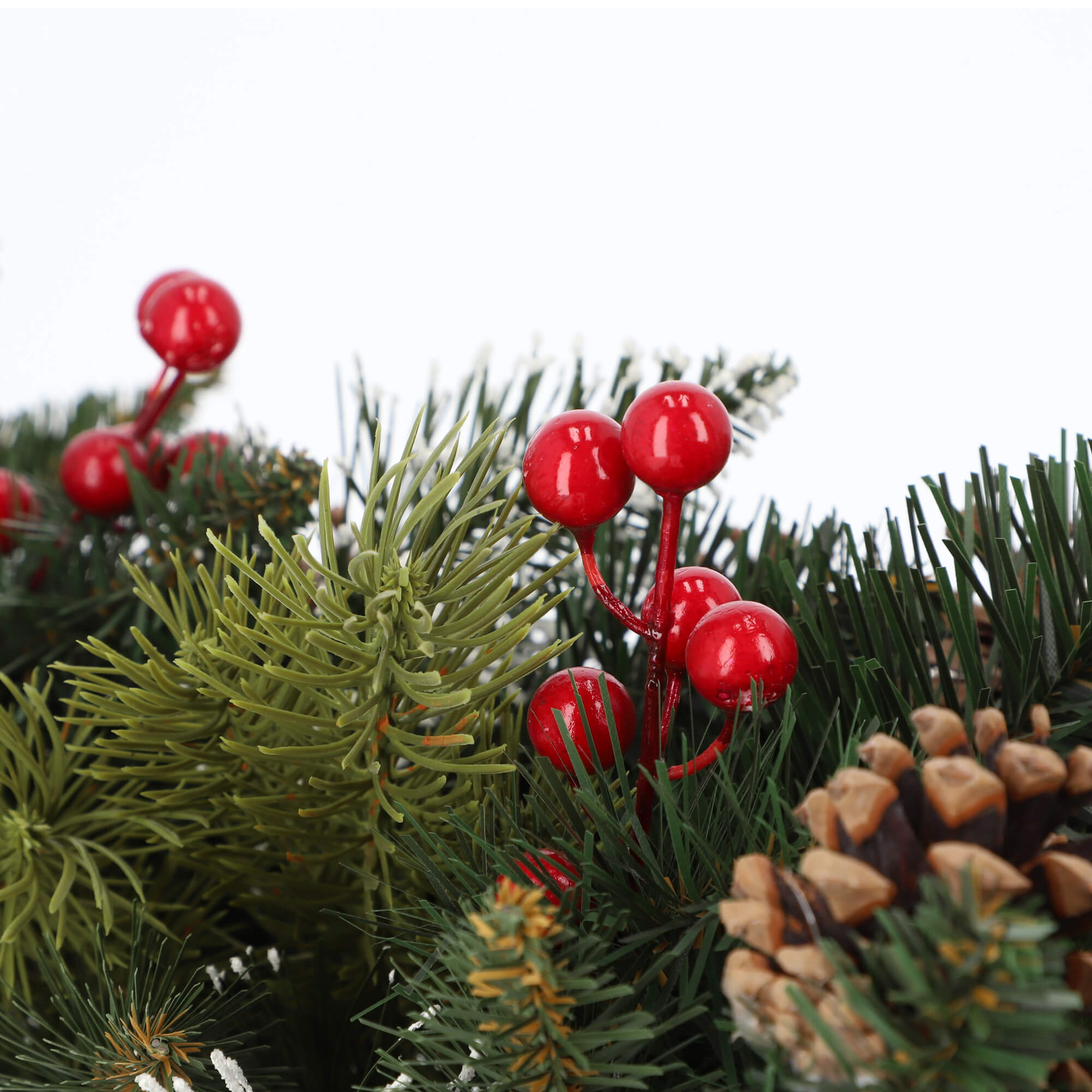 Girlanda świąteczna z szyszkami 115cm zielona