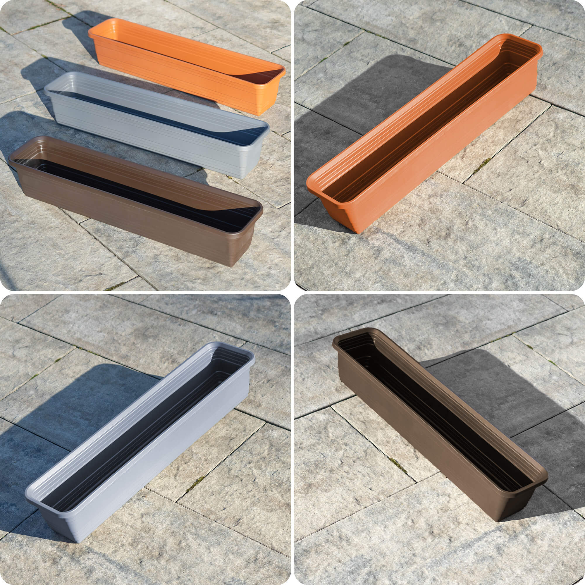 Skrzynka balkonowa Paulin 50cm mokka