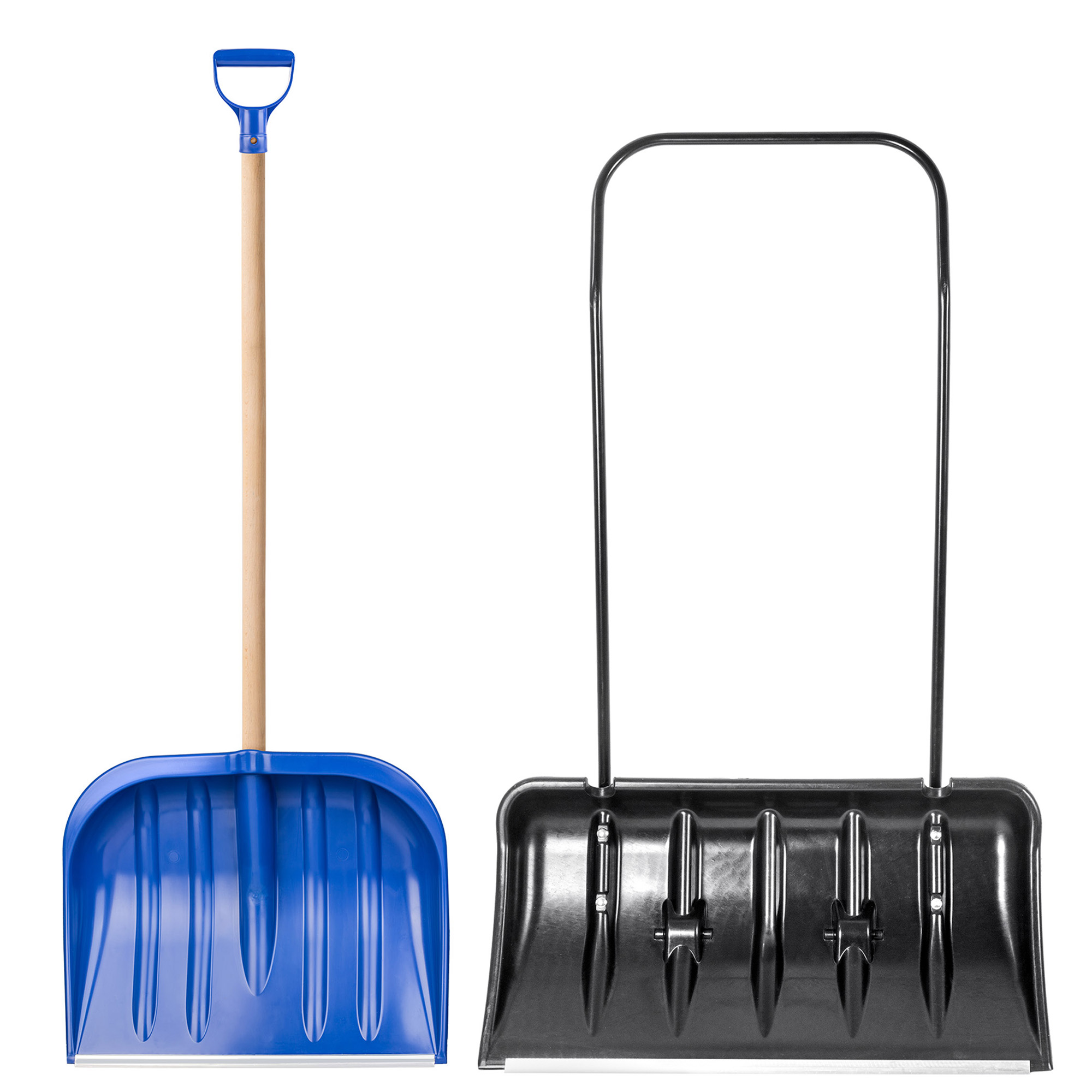 Zestaw do odśnieżania pług do śniegu czarny + łopata do śniegu