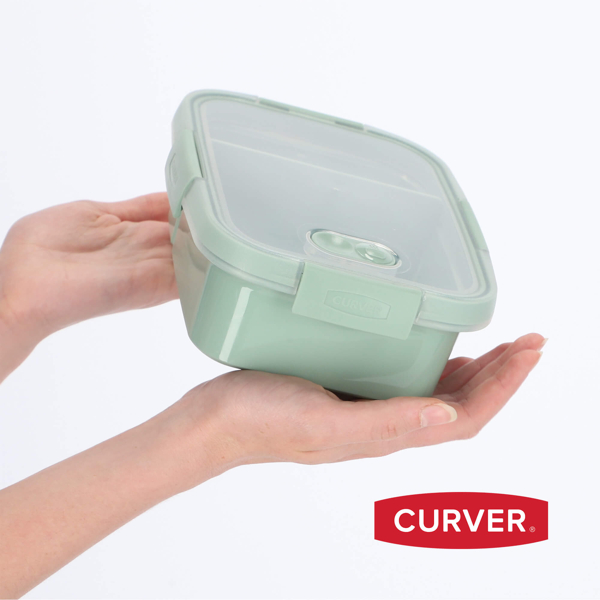 Pojemnik śniadaniowy TO GO DUAL Curver 0.6L + 0.3L, zielony