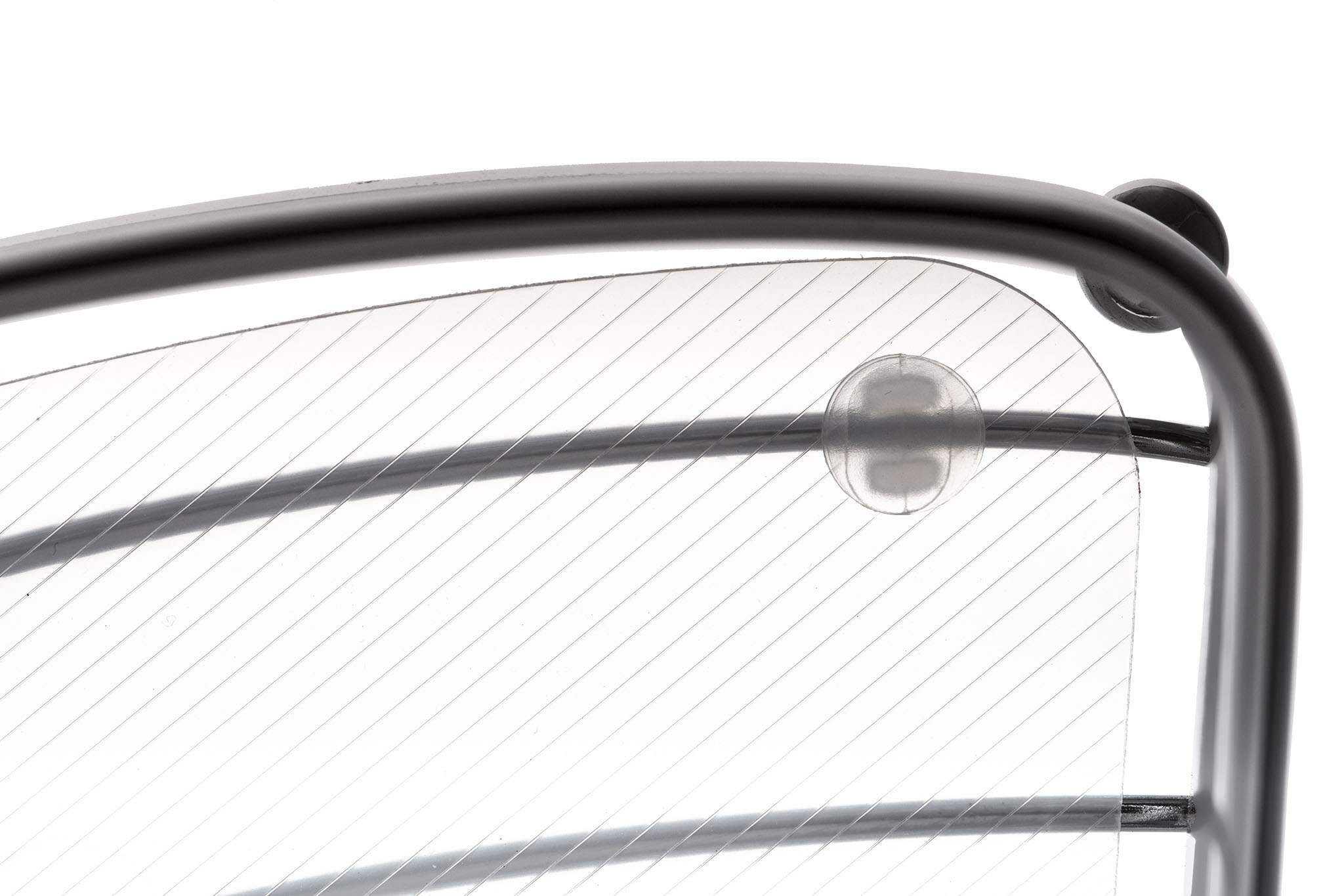 Półka łazienkowa narożna Kobuk 1-poziomowa srebrna