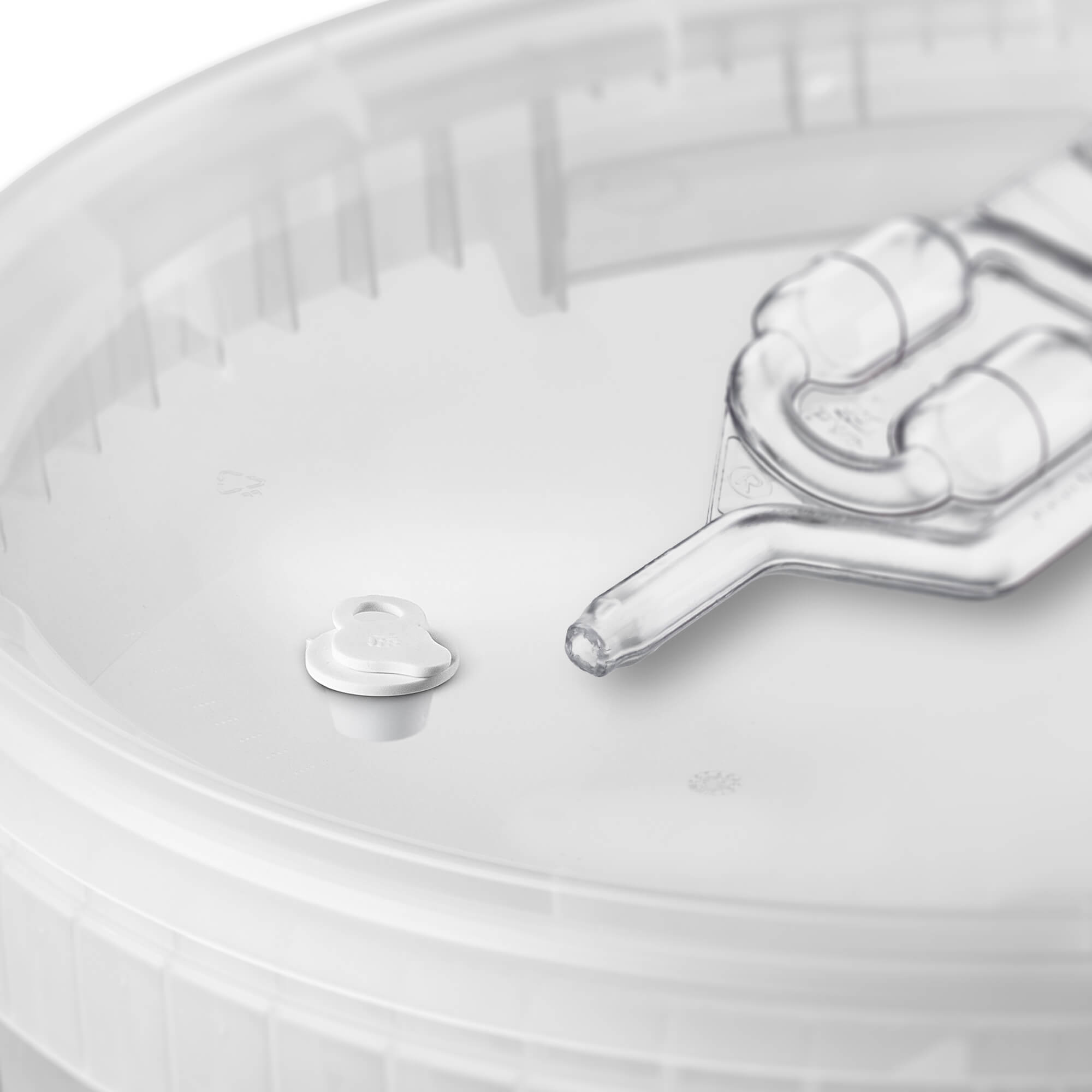 Pojemnik fermentacyjny Acerra z pokrywą 33L transparentny + korek + rurka fermentacyjna