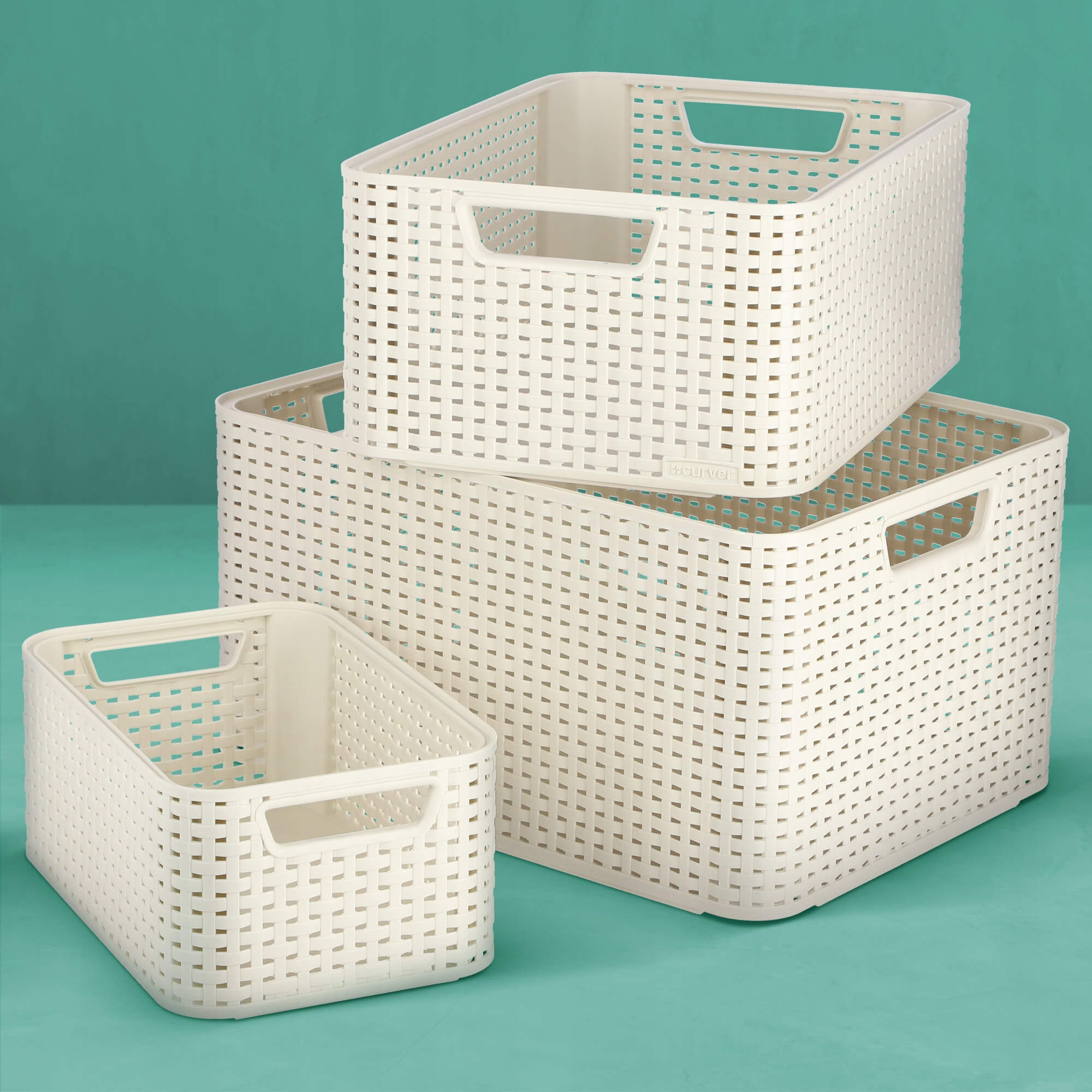Pojemnik do przechowywania 18L Curver Style, kremowy