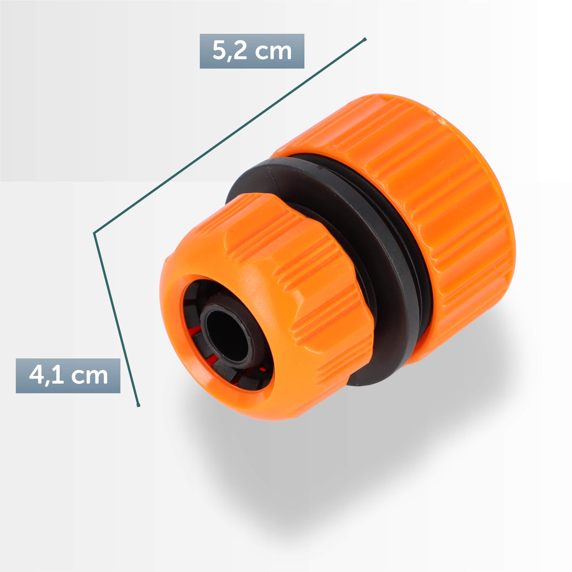 Reparator do węża ogrodowego 1/2, 3/4 cala, pomarańczowy