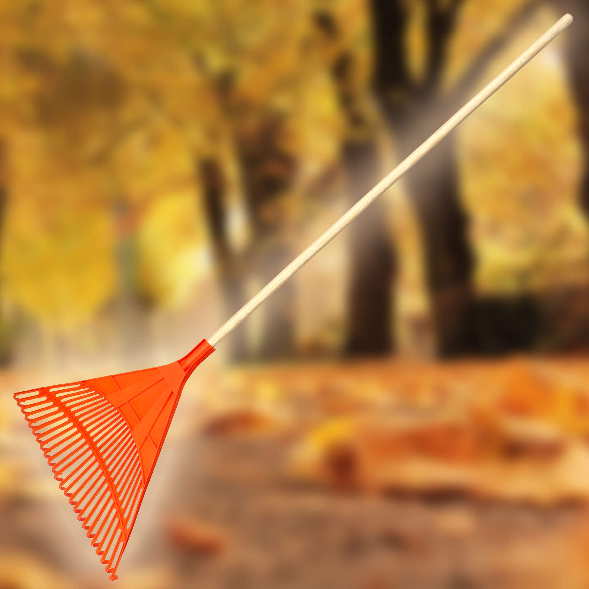 Grabie do liści Scotto 176x 60 cm, pomarańczowe