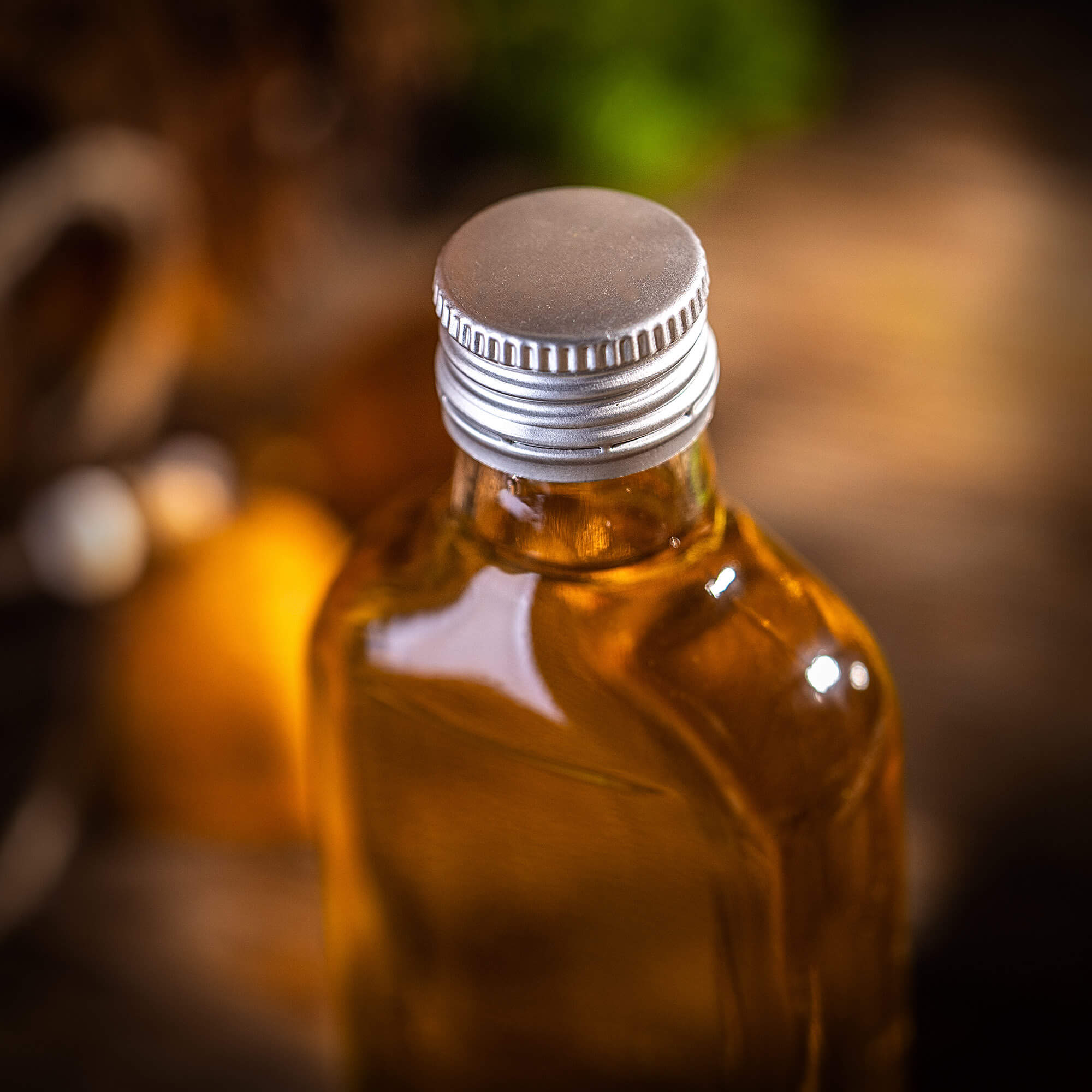 Butelka piersiówka Viane 200ml z srebrną zakrętką 5 szt.
