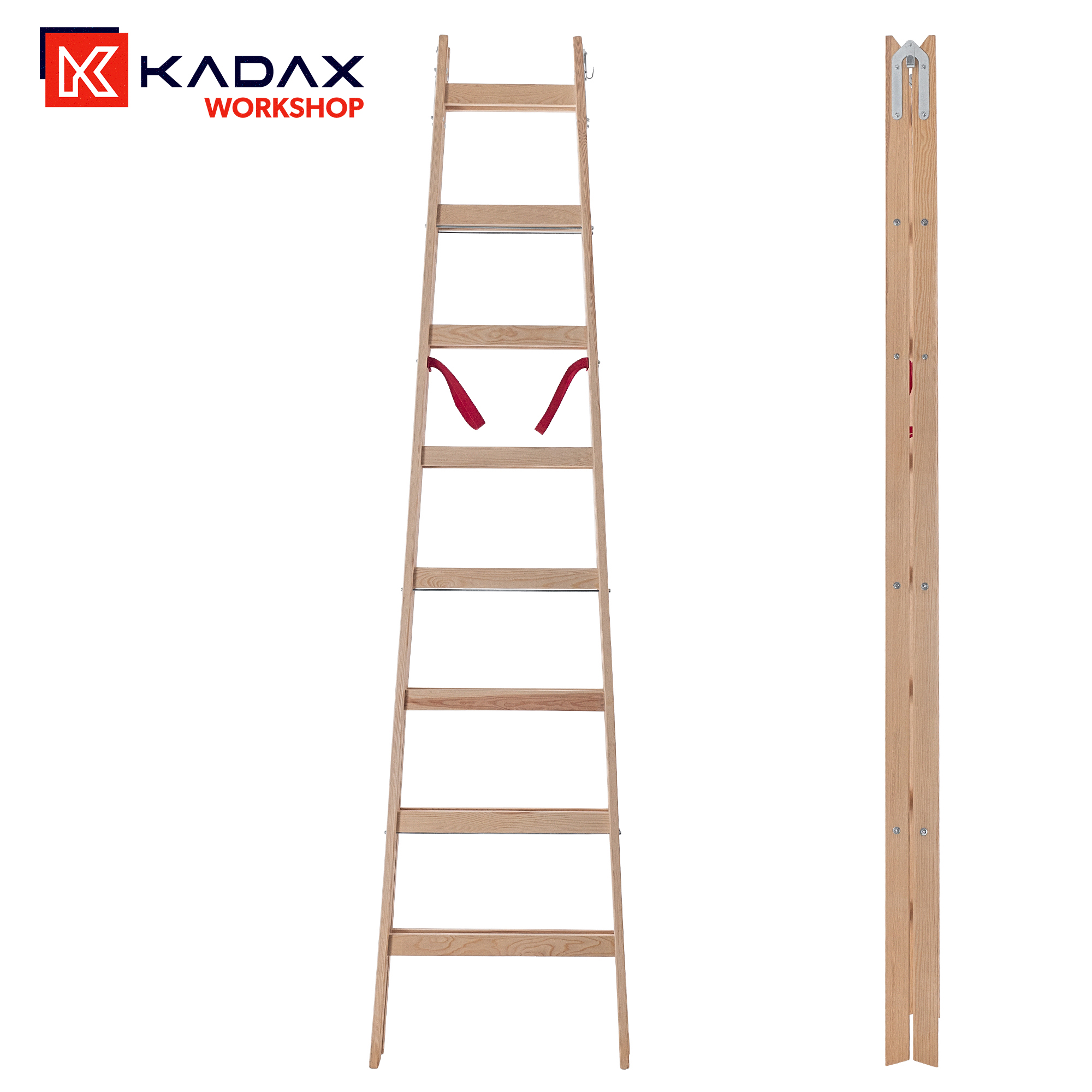 Drabina malarska Cossira dwustronna 8 stopni