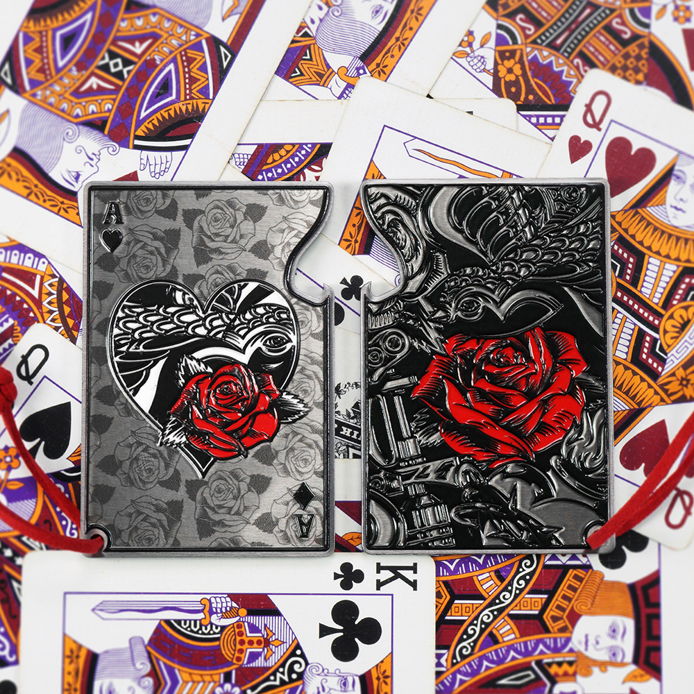 Otwieracz do butelek Banon 8 cm czarno-czerwony kier