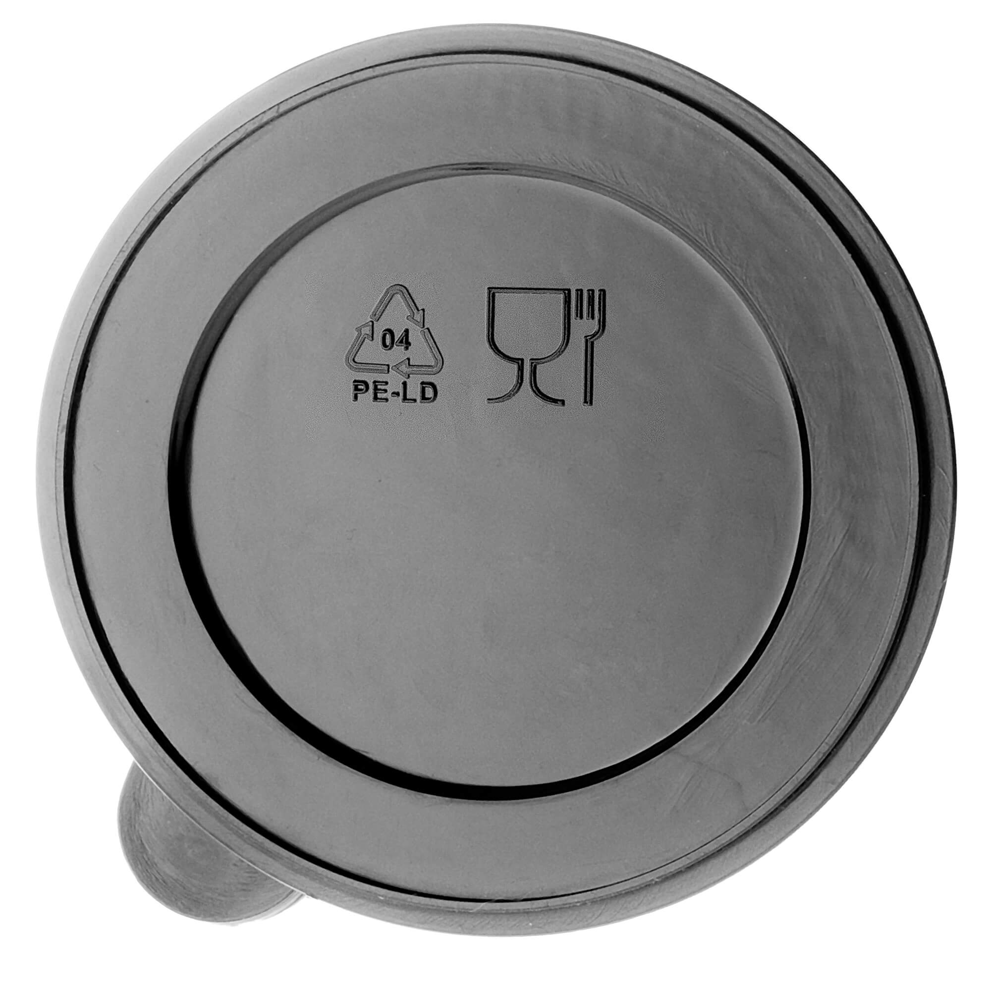 Zestaw pokrywek na puszki Oizon 73mm czarny 6 szt.