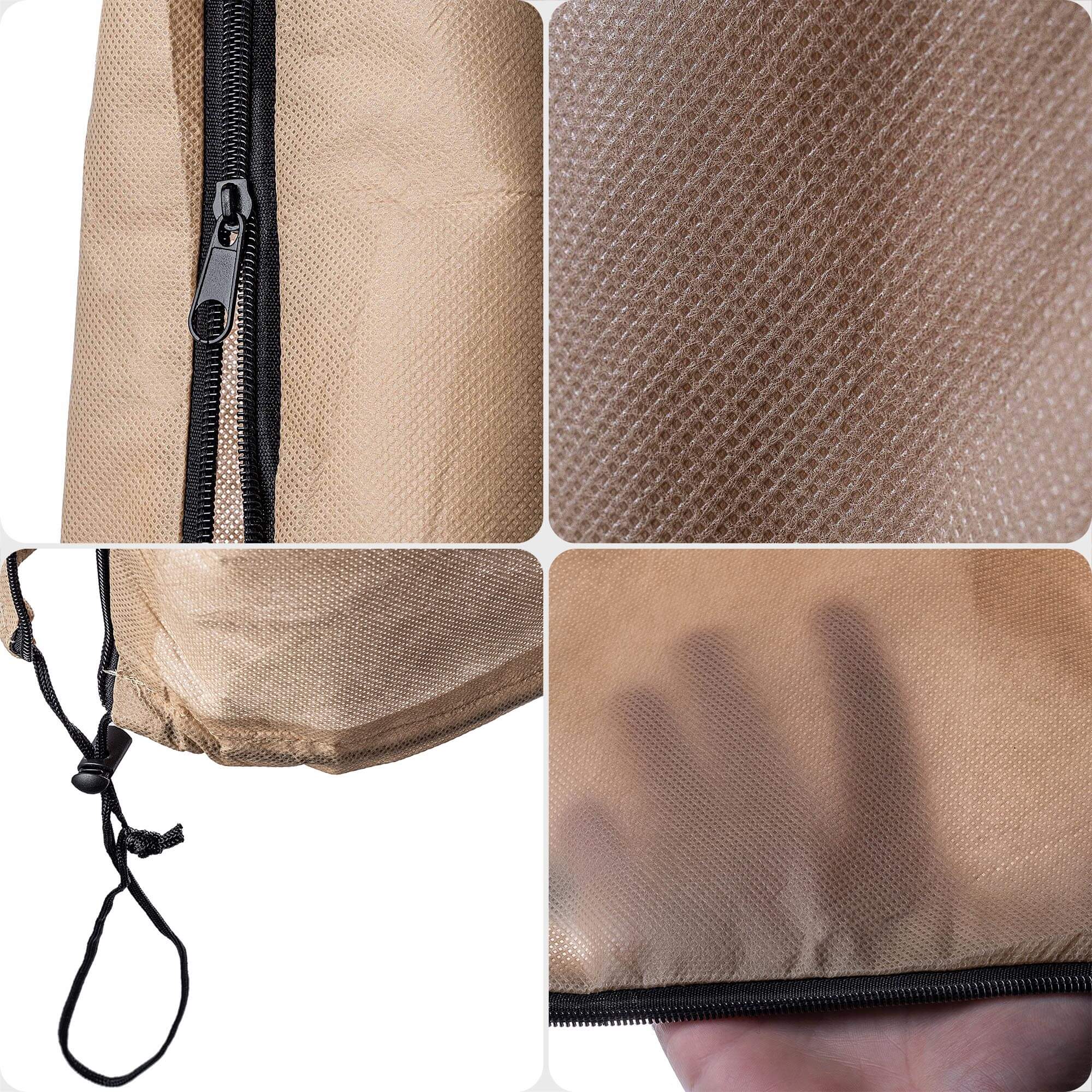 Kaptur ochronny na rośliny Vatan ze ściągaczem 2 x 2.4 m 80 g/m² beżowy 1 szt.