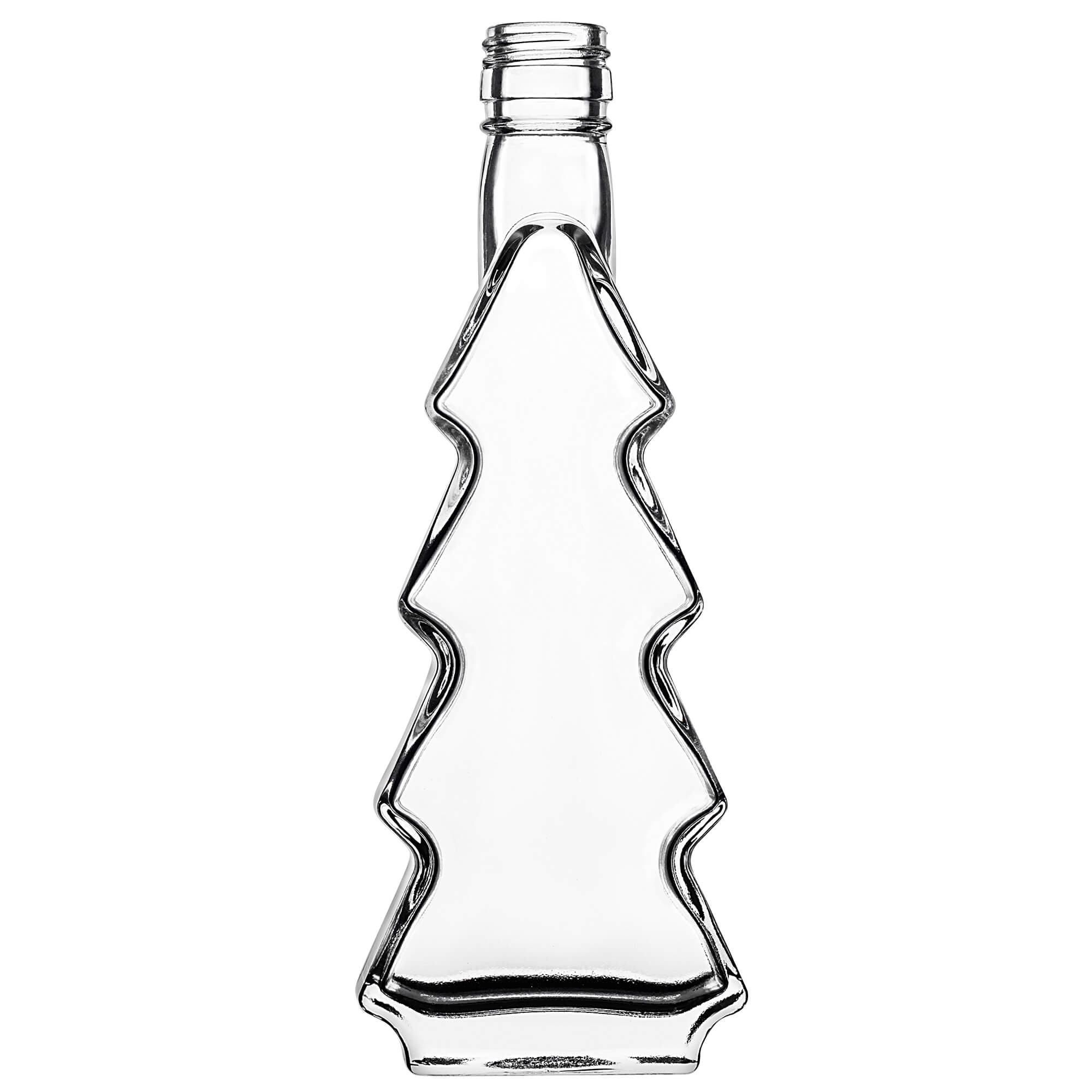 Szklana butelka choinka Enna 200ml z białą zakrętką 1 szt.