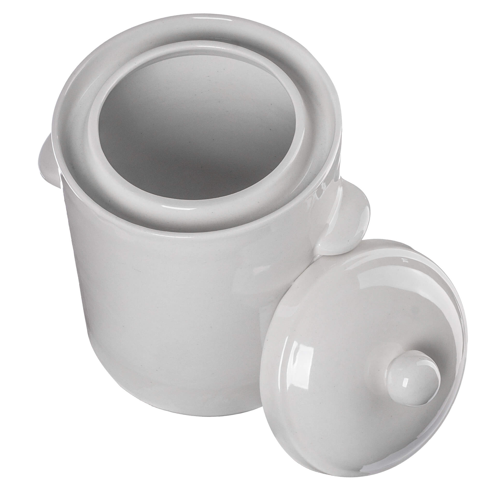 Garnek hermetyczny kamionkowy Athena 2.5L z pokrywką kremowy