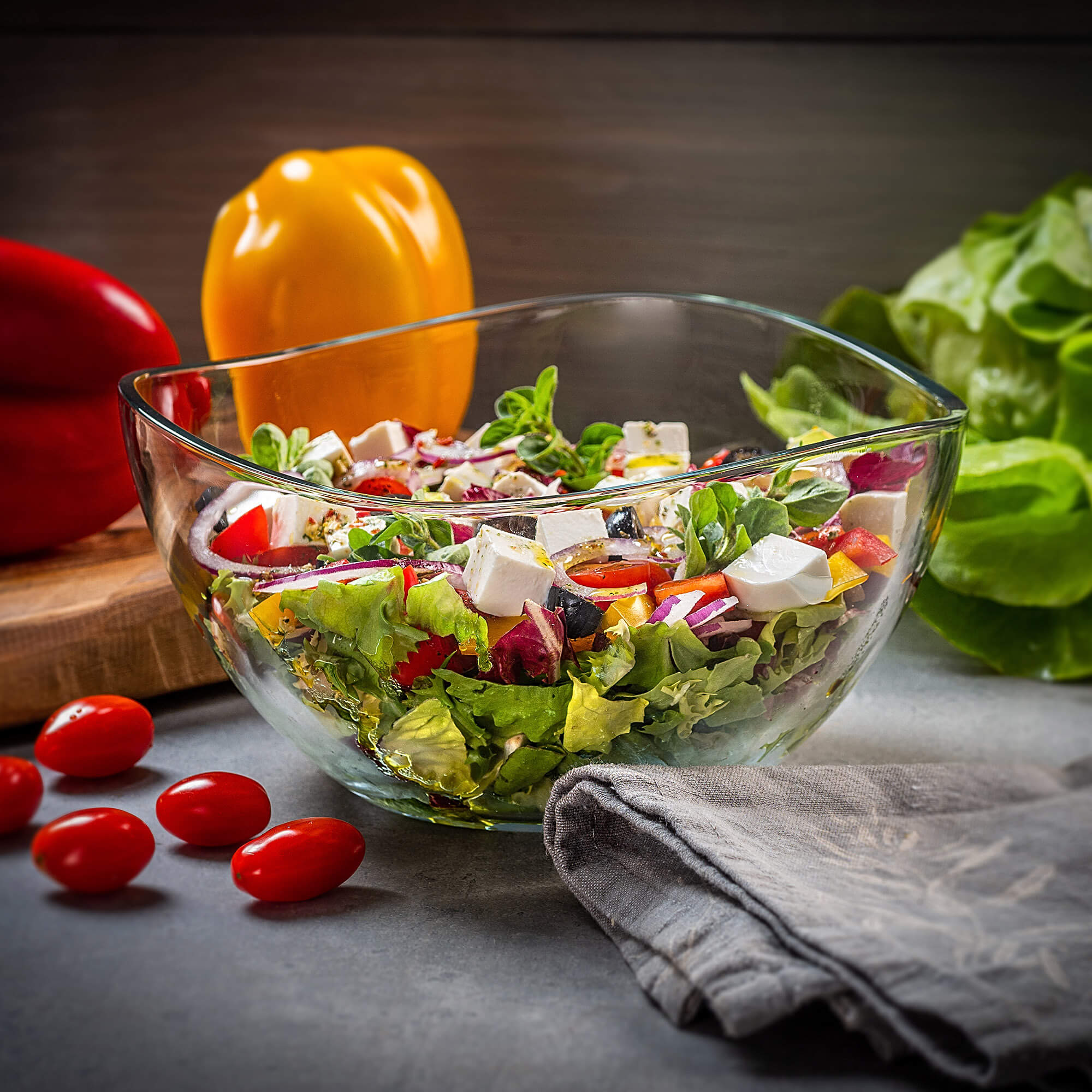 Szklana salaterka 20 x 10 cm. 2 szt.