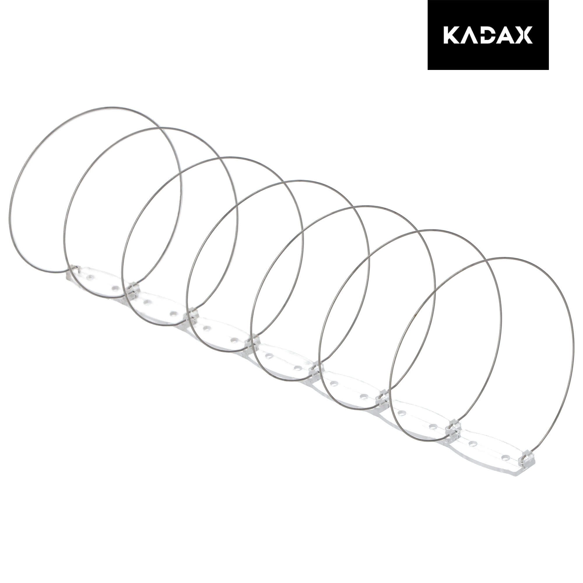 Spirala nierdzewna na ptaki 33 cm 9 szt.