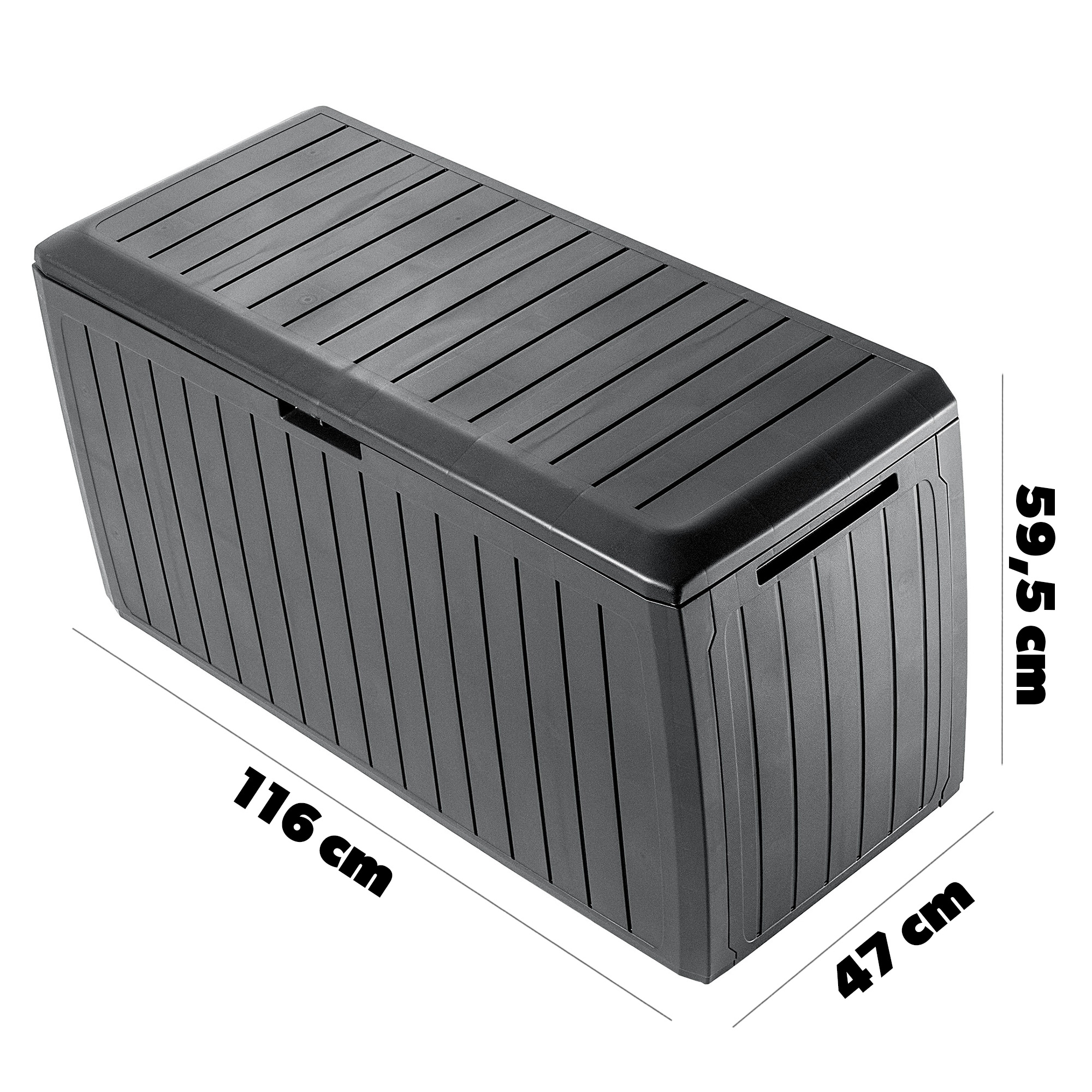 Skrzynia ogrodowa Amfisa 290L, antracyt