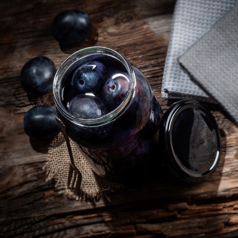 Słoiki na przetwory Gera 350ml fi66mm 20szt + wieczka "Zielona krata"