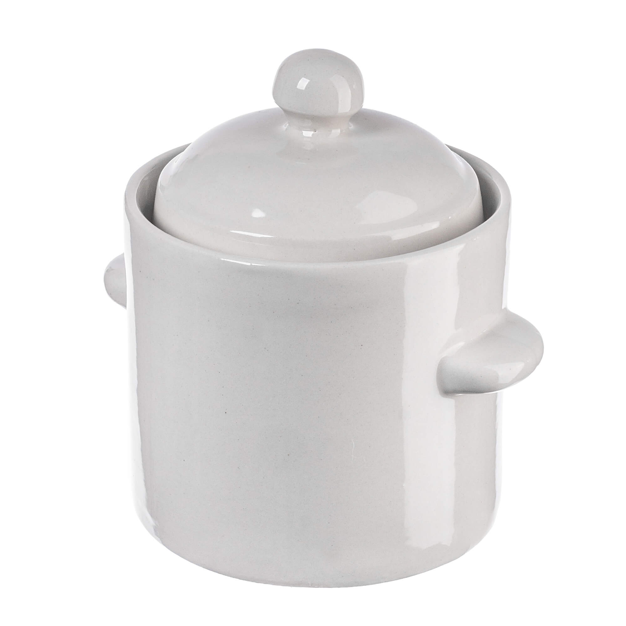 Garnek hermetyczny kamionkowy Athena 1.8L z pokrywką kremowy