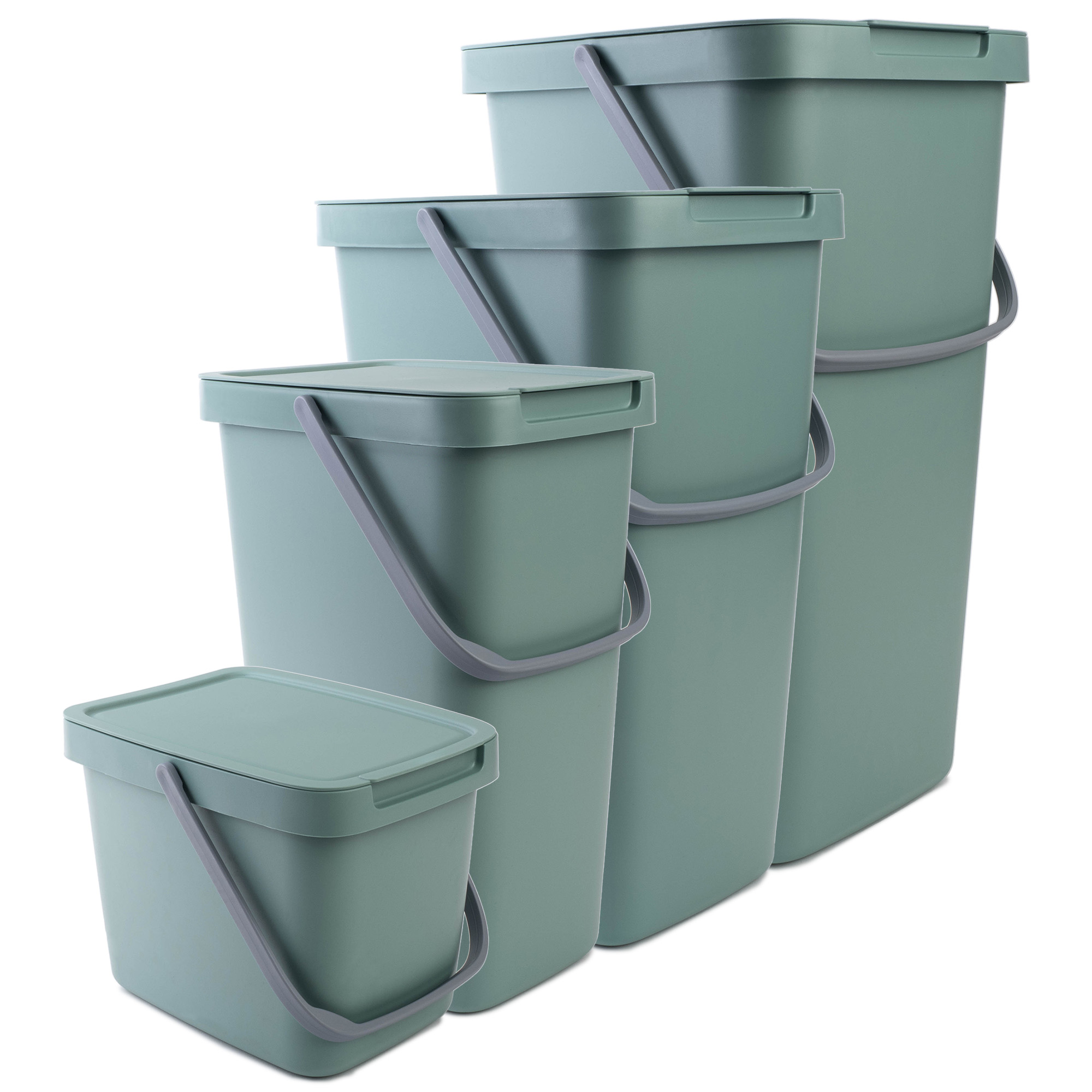 Kosz na śmieci Salans jasny zielony 6L