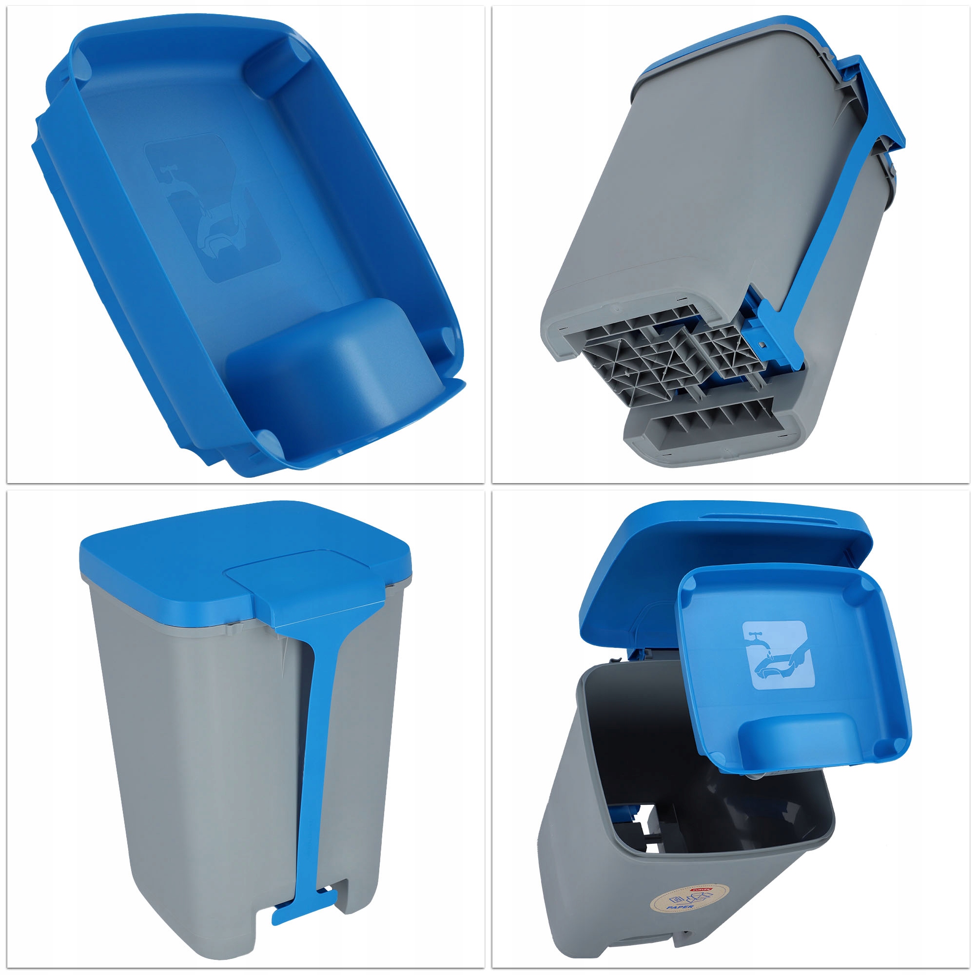 Kosz na śmieci Curver Essentials 20L, niebieski