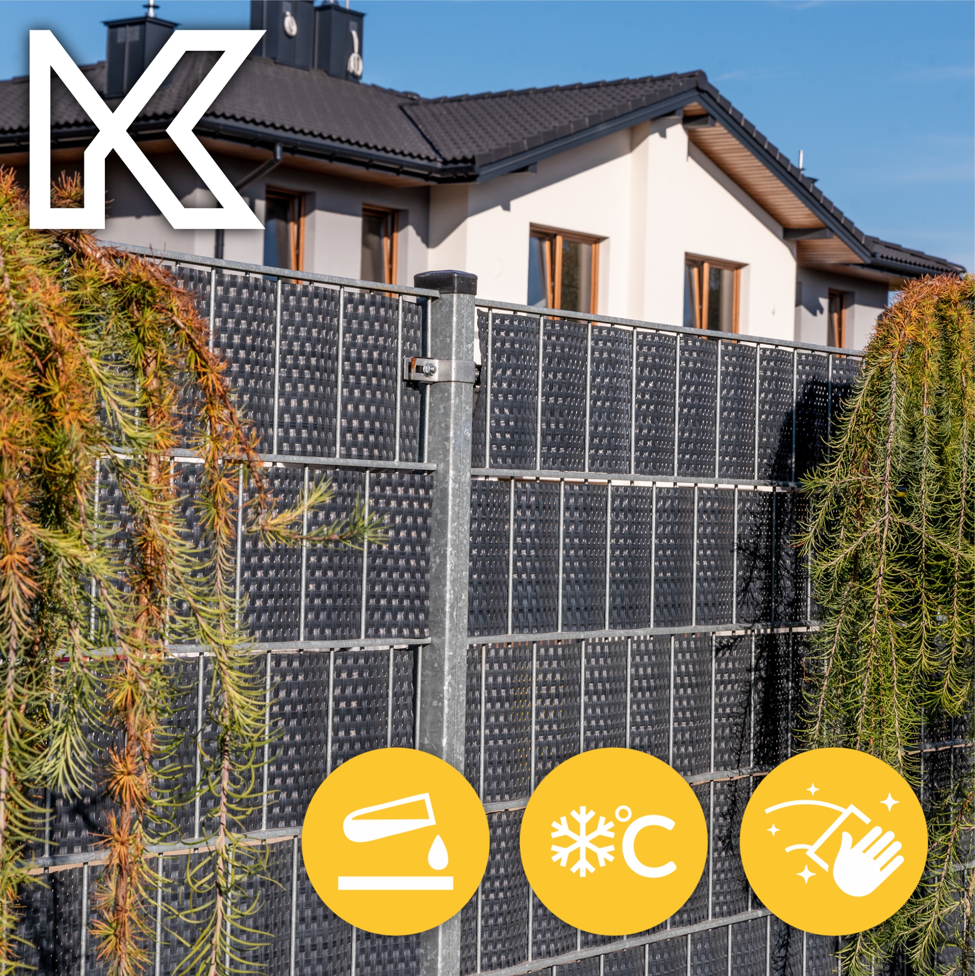 Taśma ogrodzeniowa 19 x 255 cm, zielona