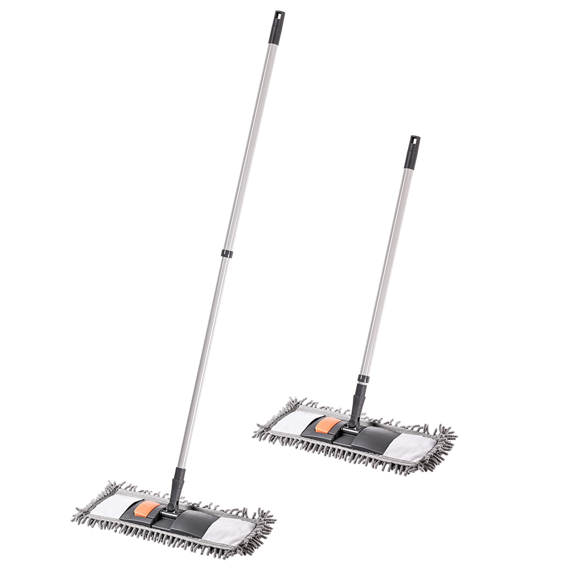 Mop płaski z mikrofibry Vaux 120 cm szary