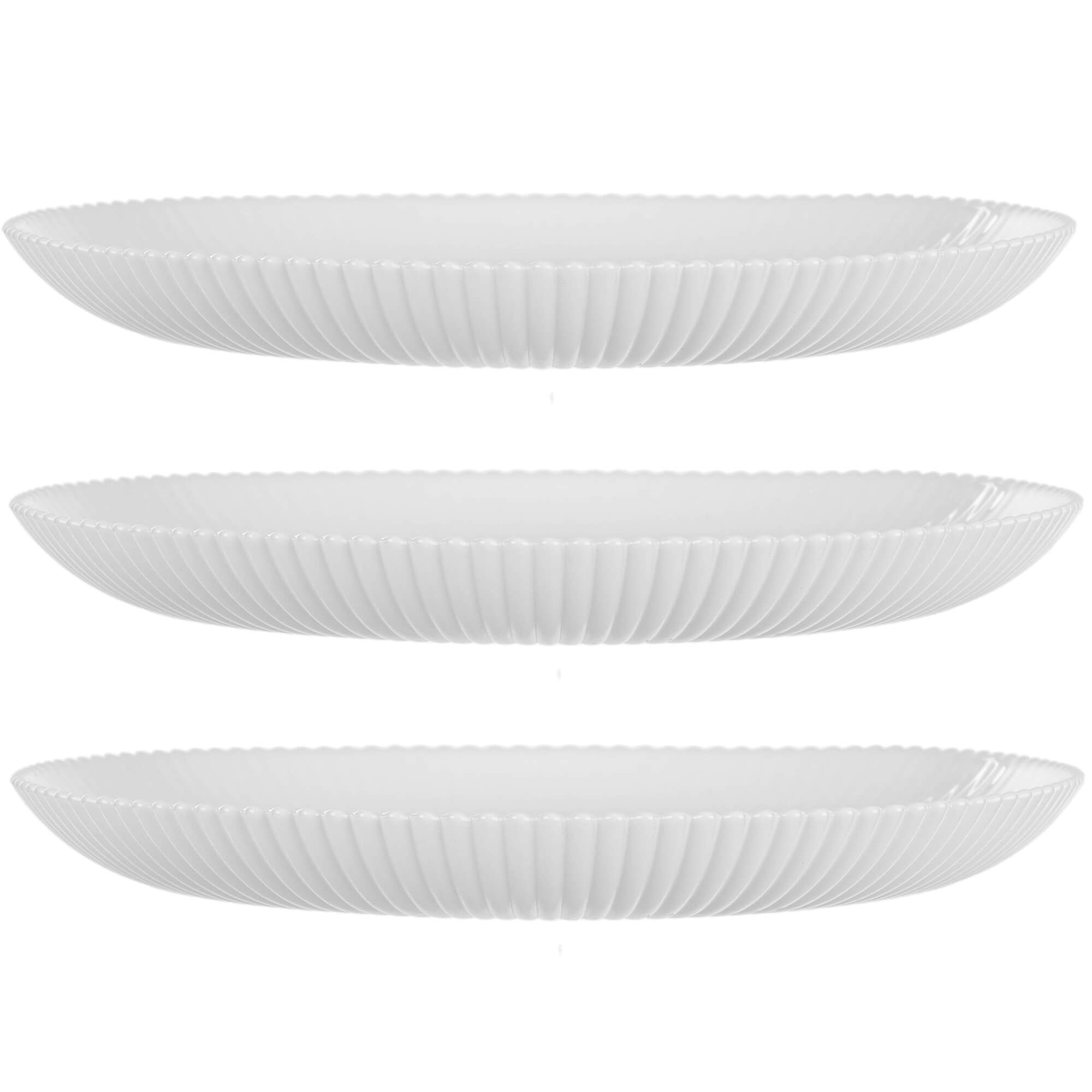 Talerz deserowy Regno 19 cm biały 3 szt.