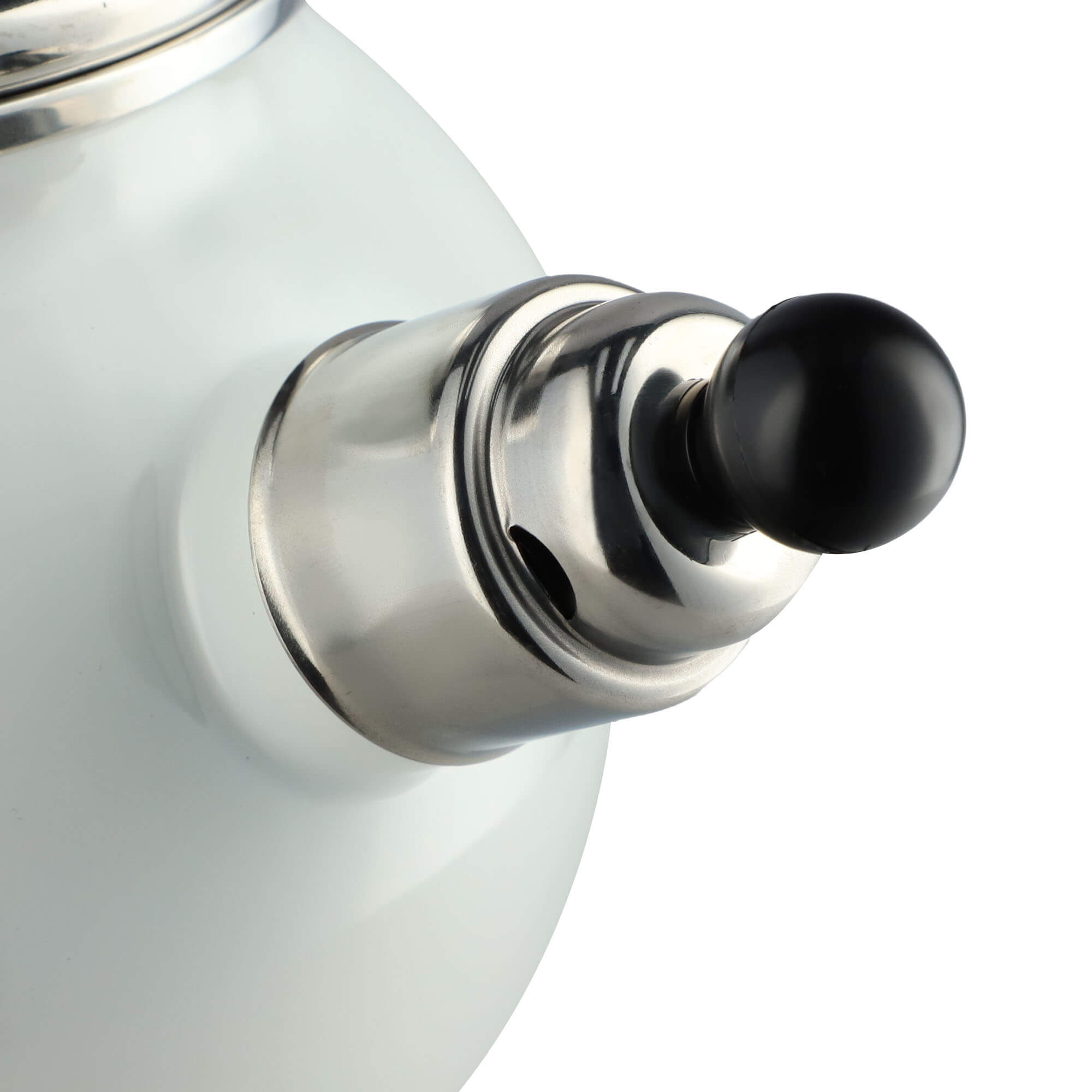 Czajnik emaliowany z gwizdkiem 1.8L, biały