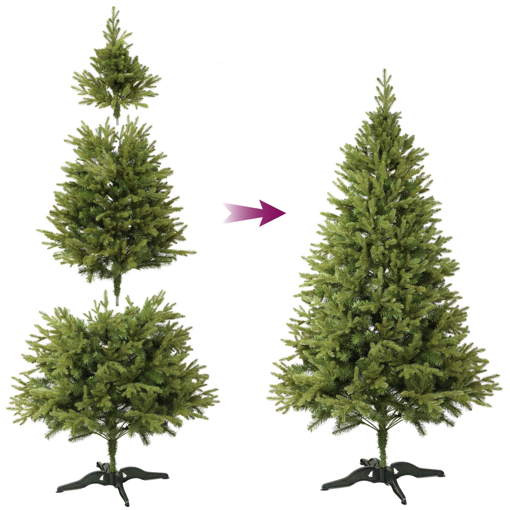 Choinka sztuczna świerk 220 cm