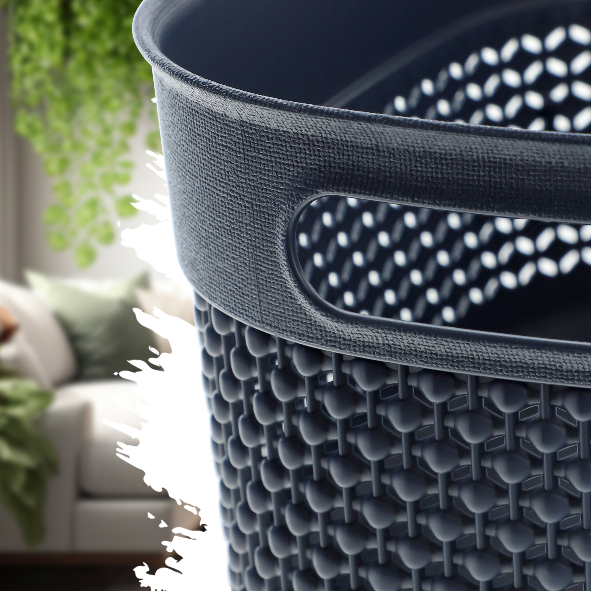 Koszyk prostokątny 3,5L Curver Filo Recycled, granatowy