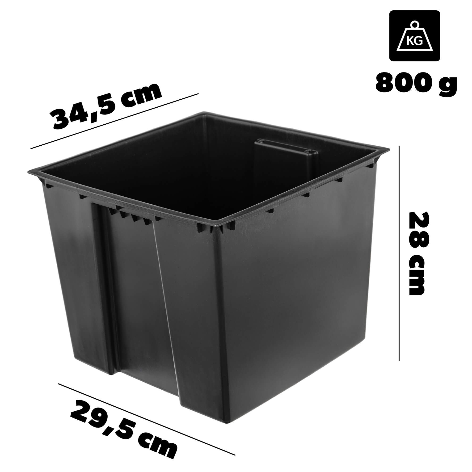 Wkład do doniczki Roisel 34.5 x 34.5 cm kwadratowy