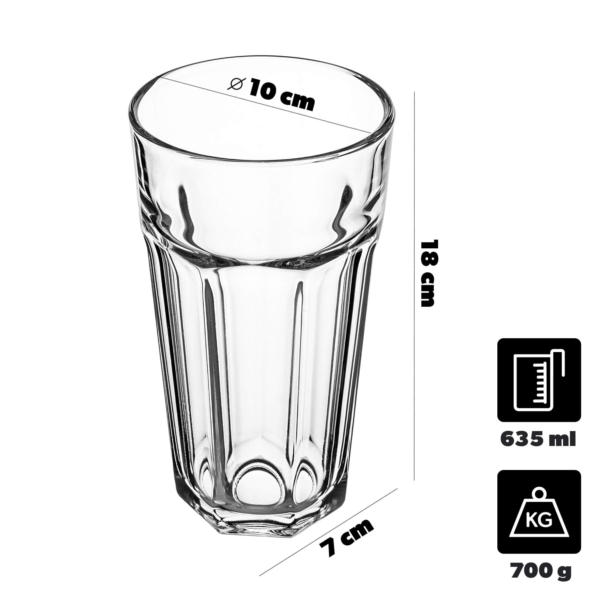 Szklanka do napojów i soku Rust 635ml 1 szt.
