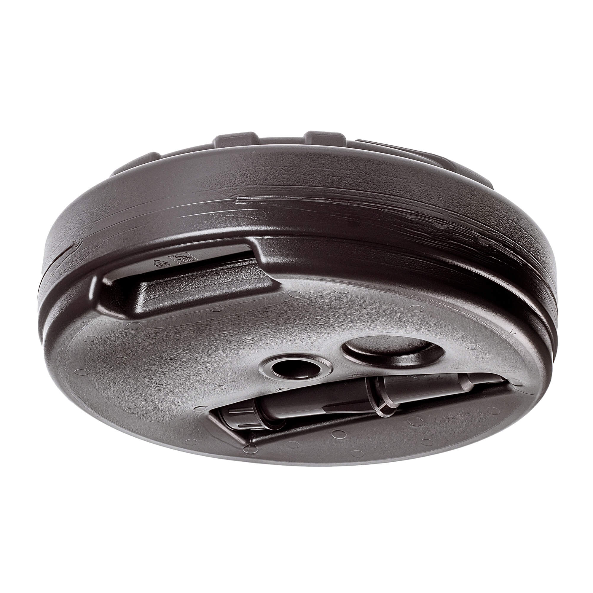 Podstawa pod parasol ogrodowy Solero w paski okrągła brąz