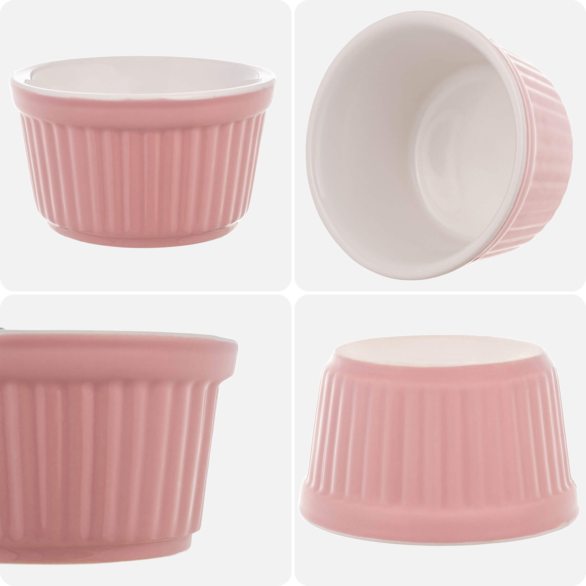 Naczynie ceramiczne do zapiekania Maes 9 x 5 cm różowe 1 szt.