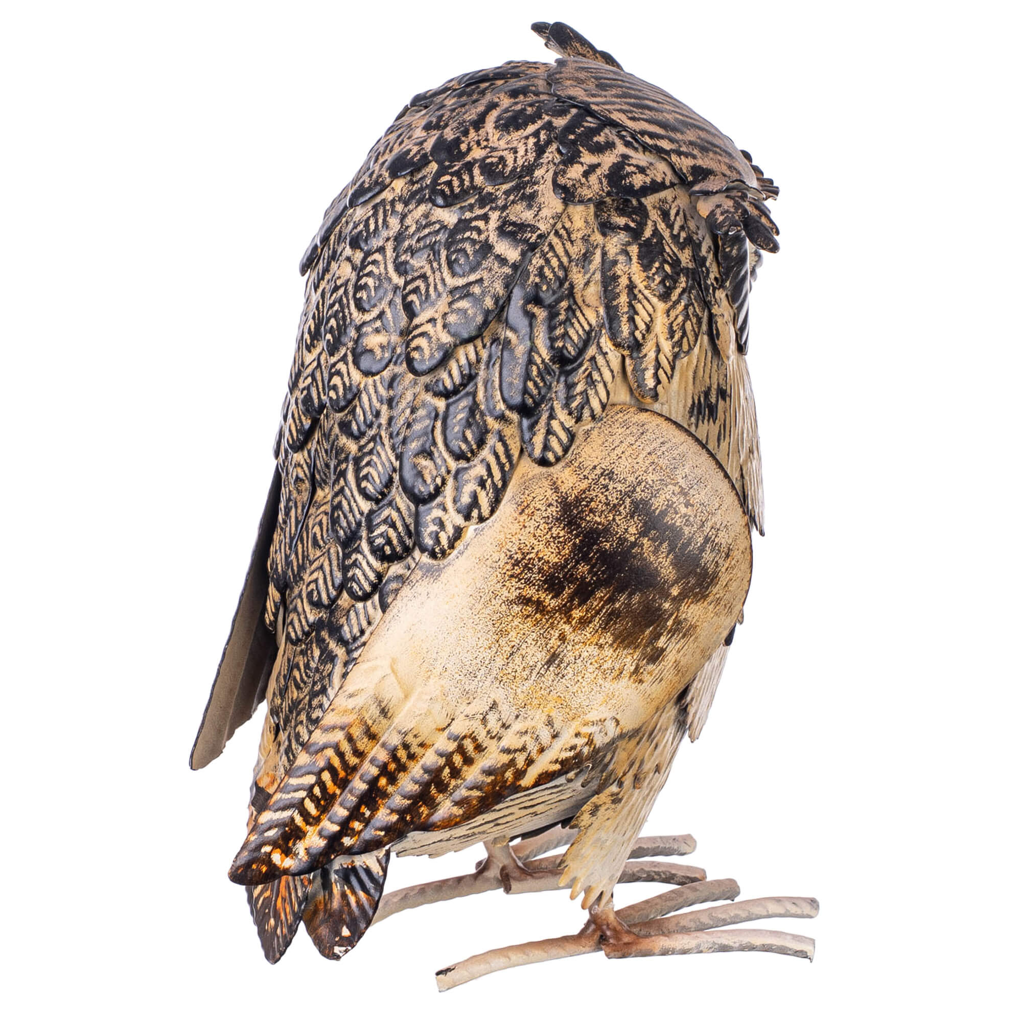 Figura ogrodowa Esson sowa stalowa 22 cm